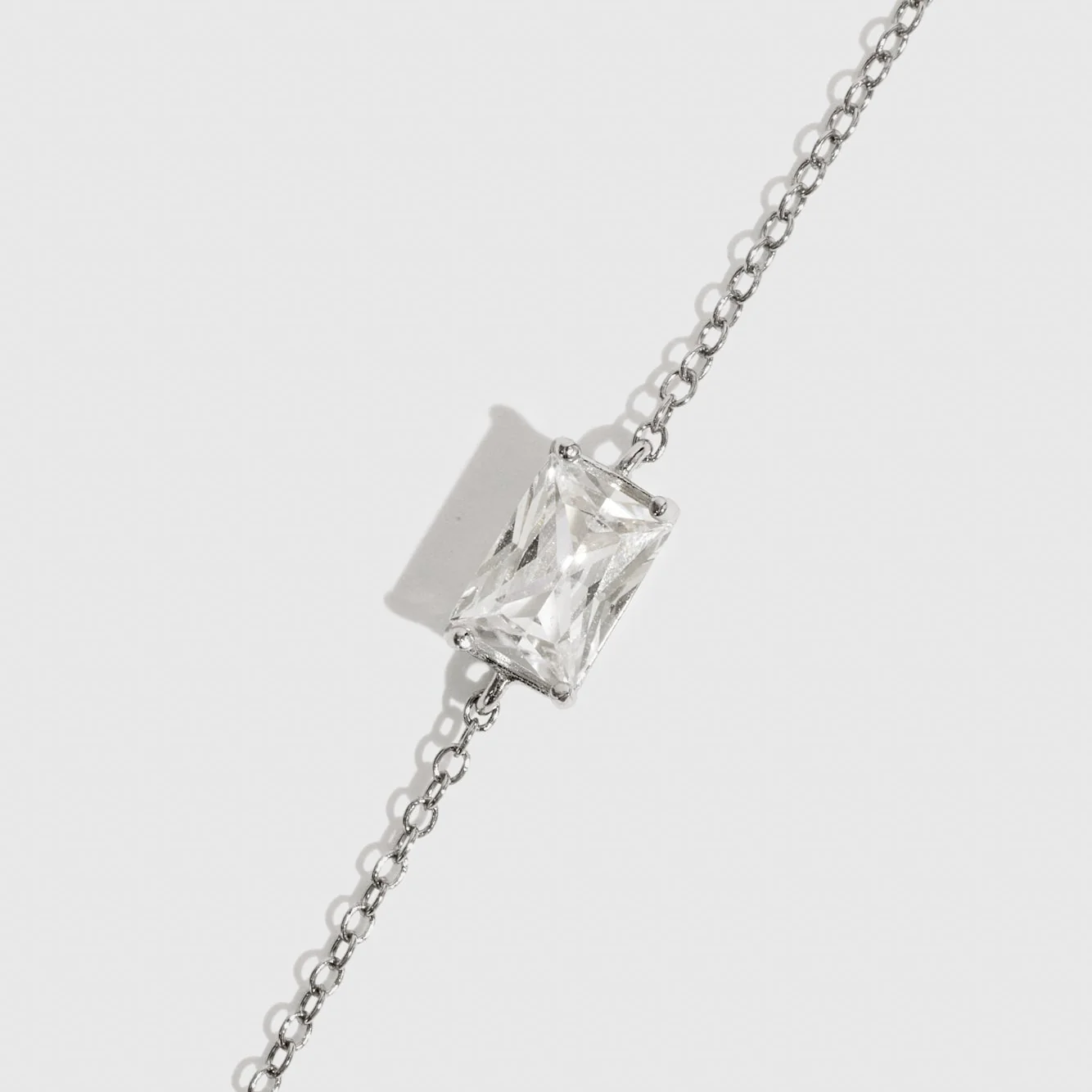 Baguette-Cut Solitaire Bracelet - Image 3