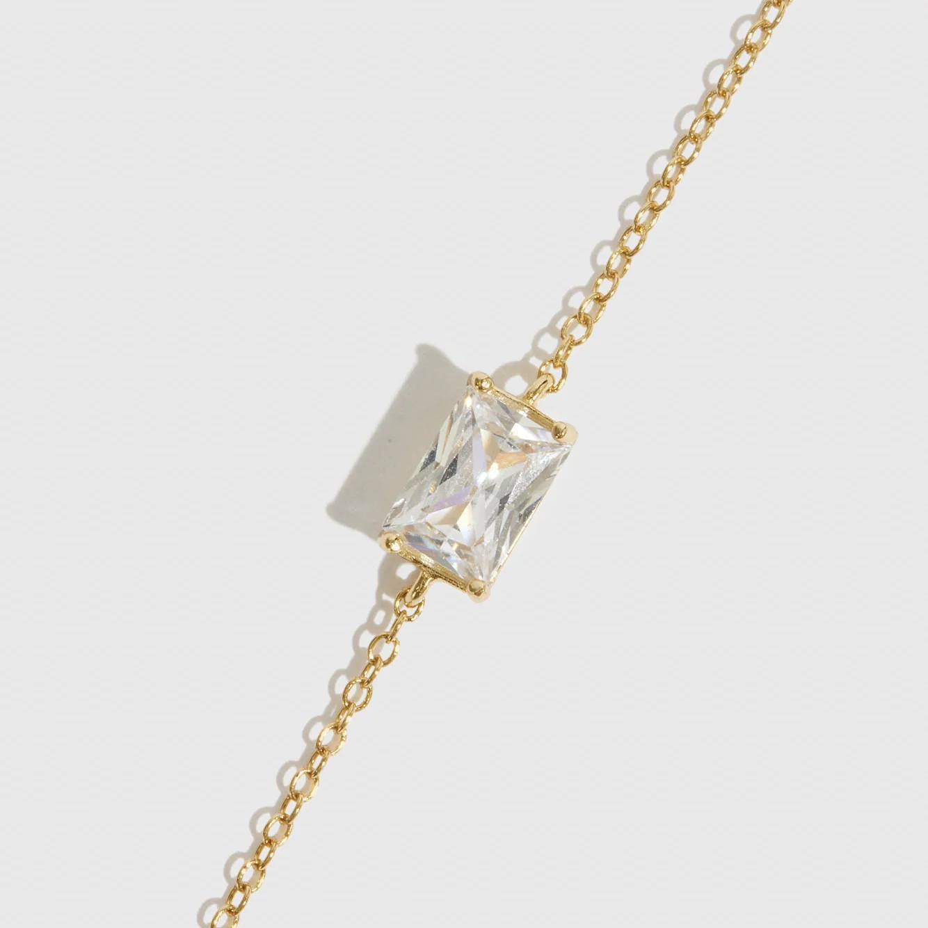 Baguette-Cut Solitaire Bracelet - Image 3