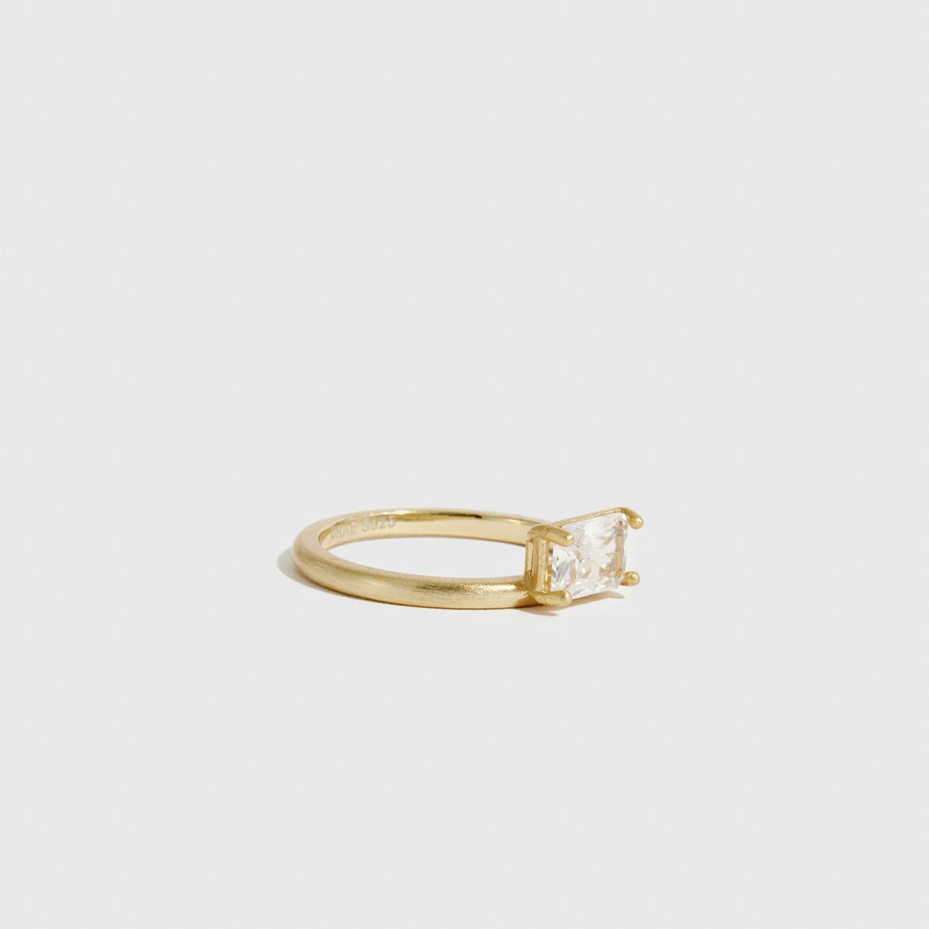 Baguette-Cut Solitaire Ring - Image 4