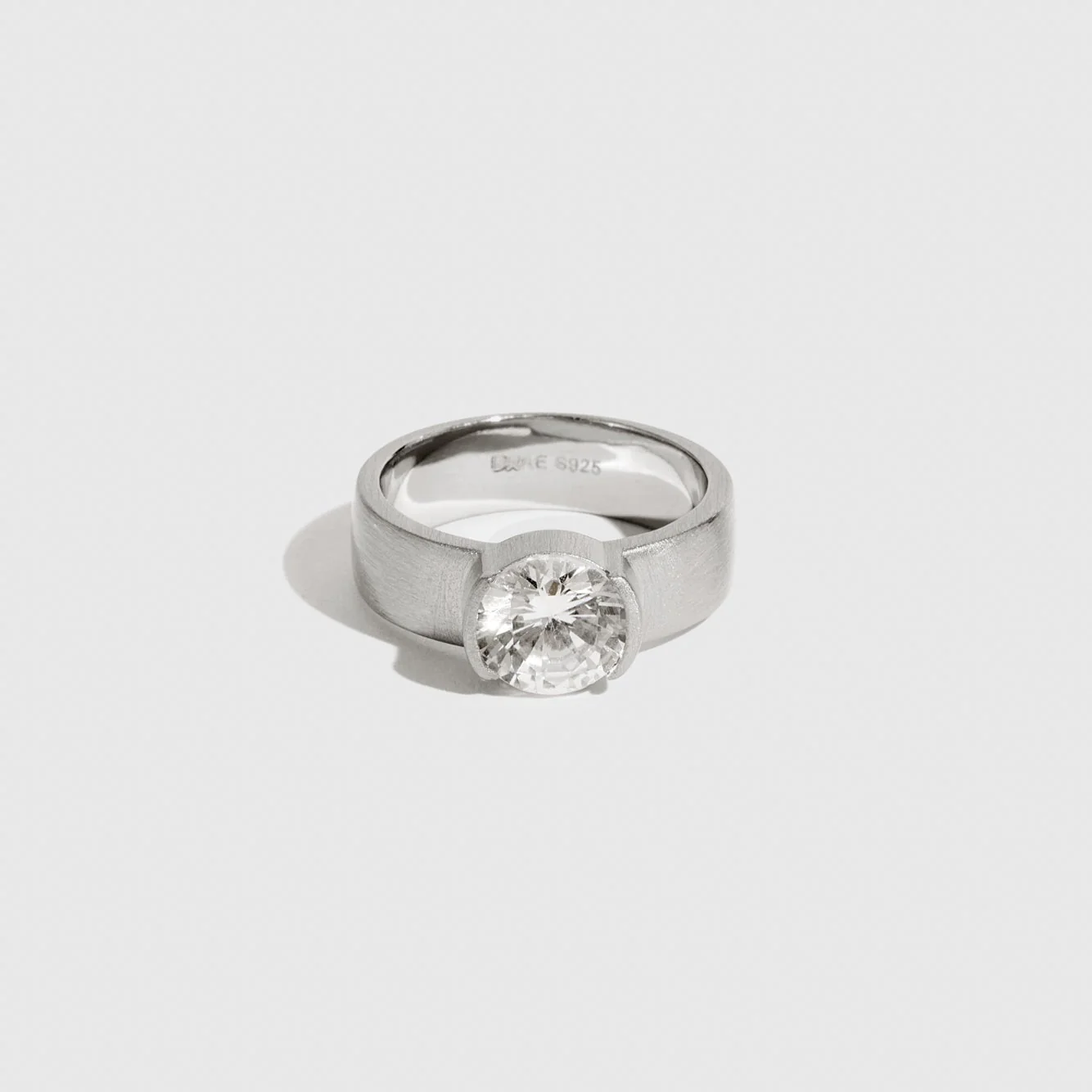 Chunky Round-Cut Solitaire Ring