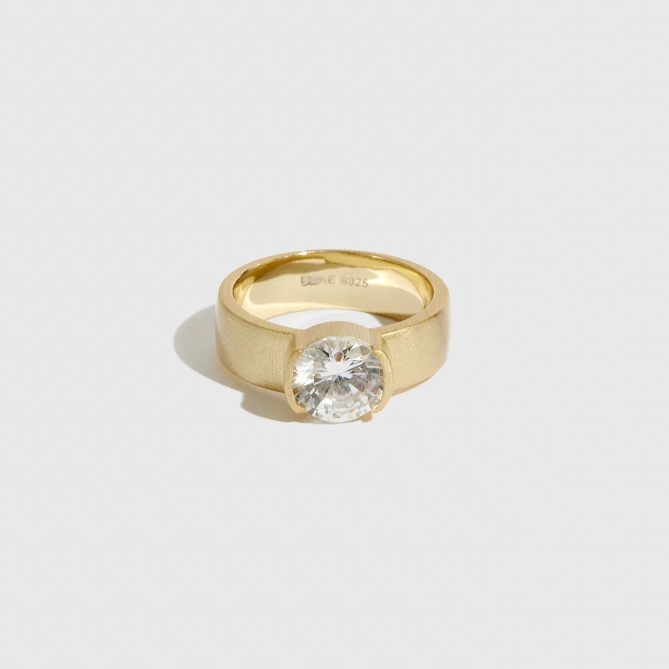 Chunky Round-Cut Solitaire Ring