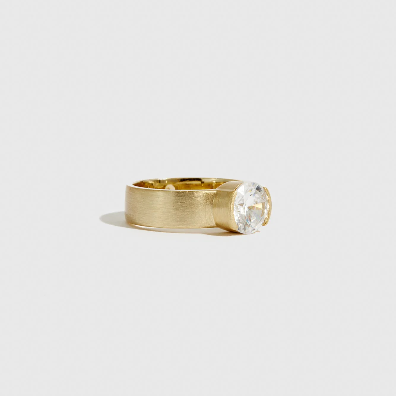 Chunky Round-Cut Solitaire Ring - Image 3