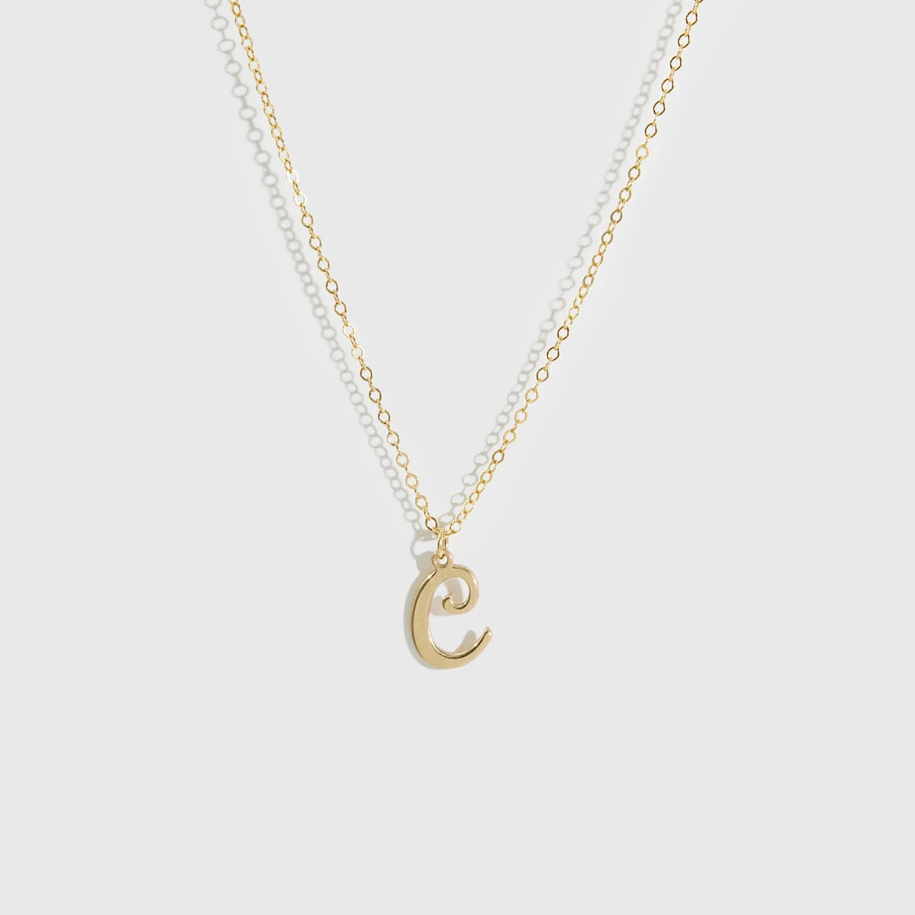 Cursive Font Letter Pendant Necklace - Image 6