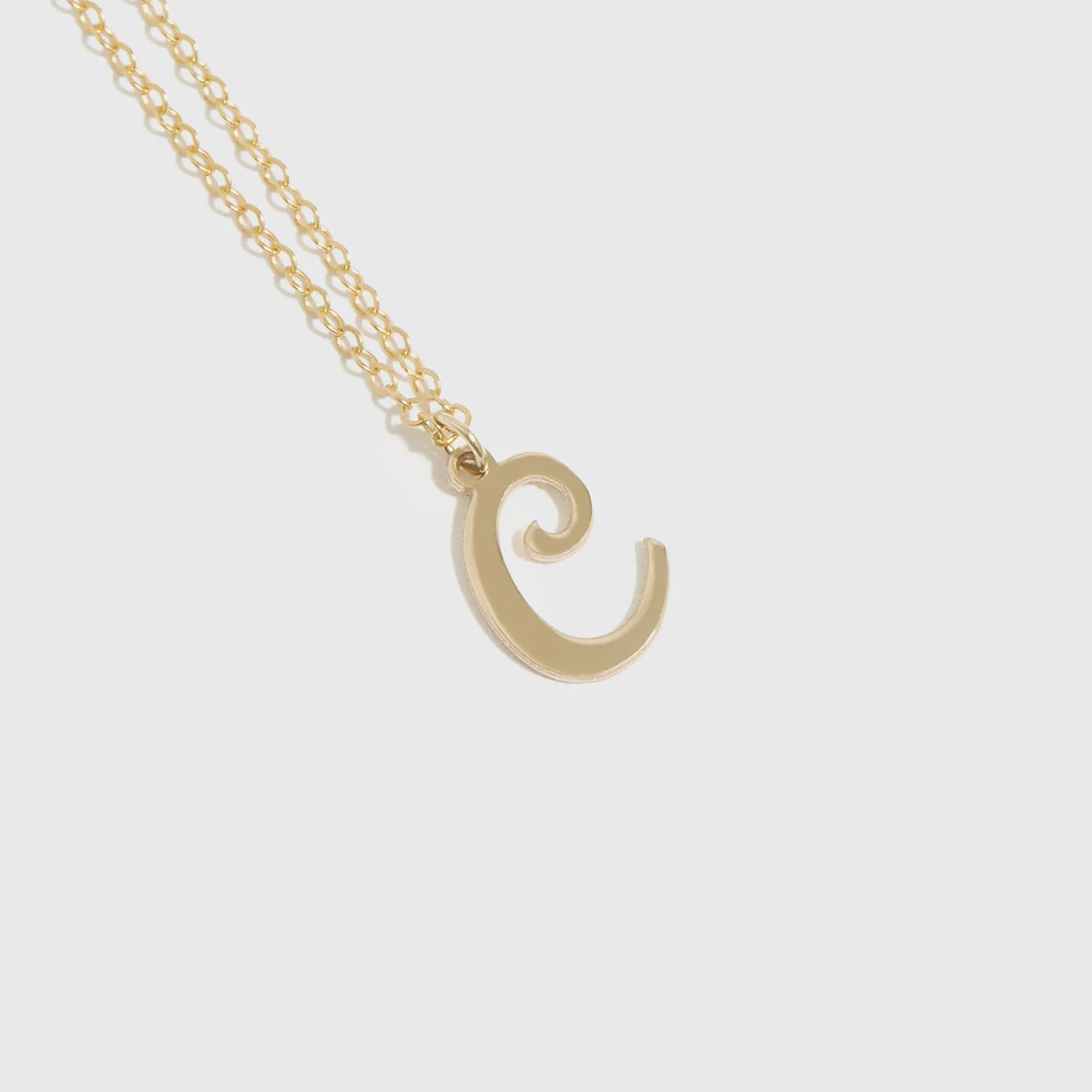 Cursive Font Letter Pendant Necklace - Image 7