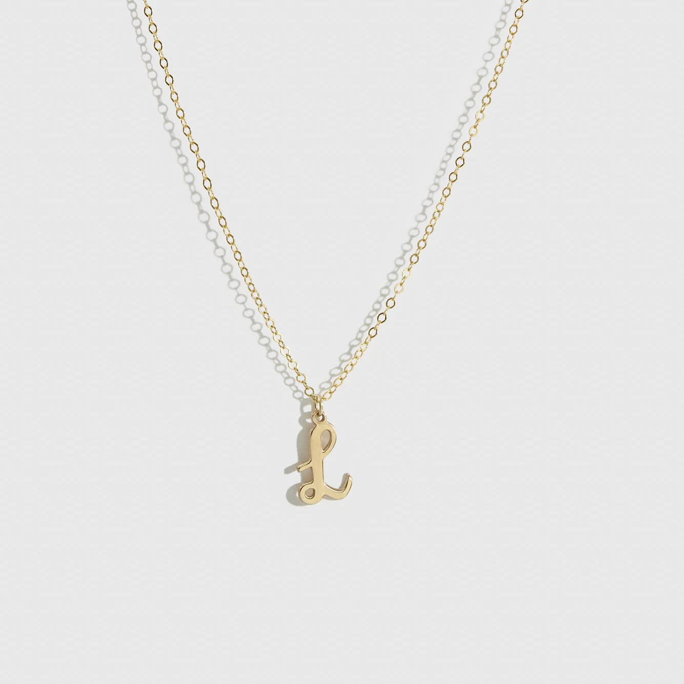 Cursive Font Letter Pendant Necklace - Image 8
