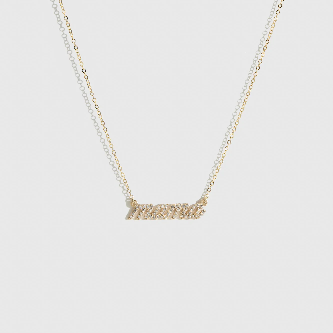 Cursive Font Mama Necklace - Image 6