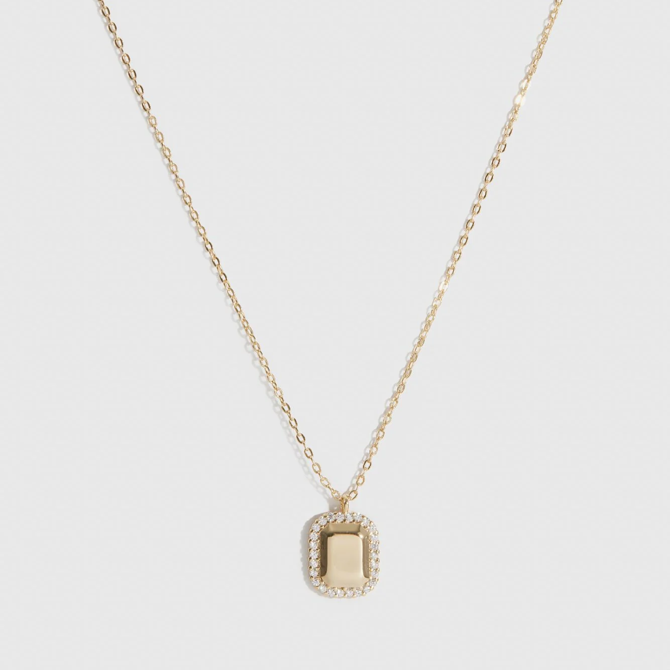 Dainty Dog Tag Pendant