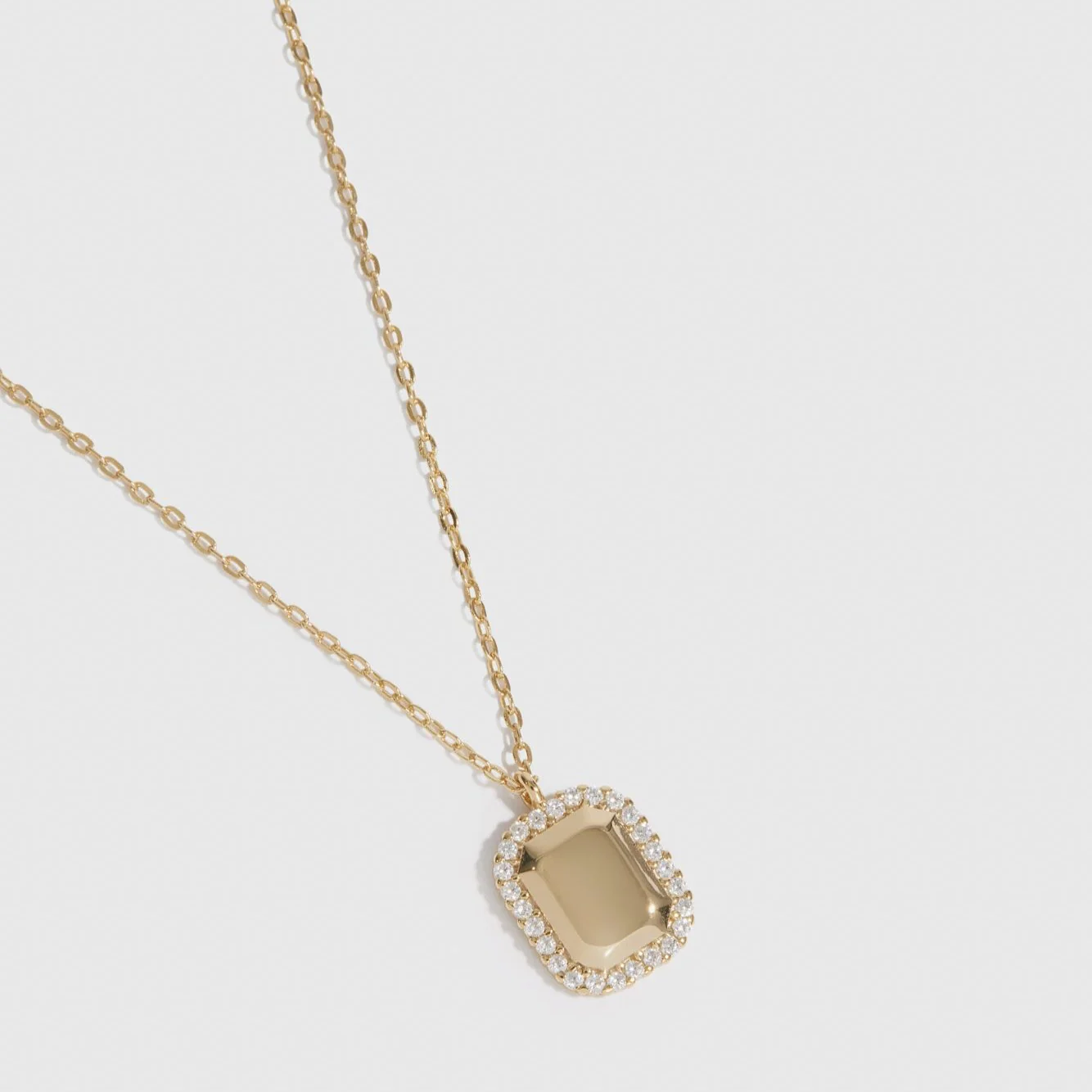 Dainty Dog Tag Pendant - Image 4