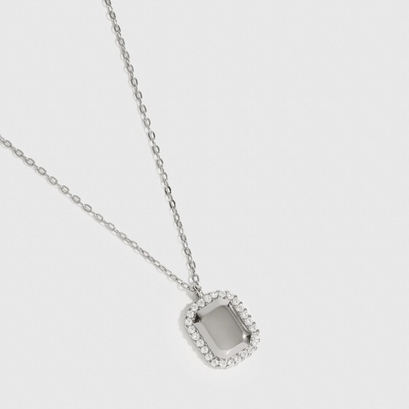 Dainty Dog Tag Pendant - Image 3