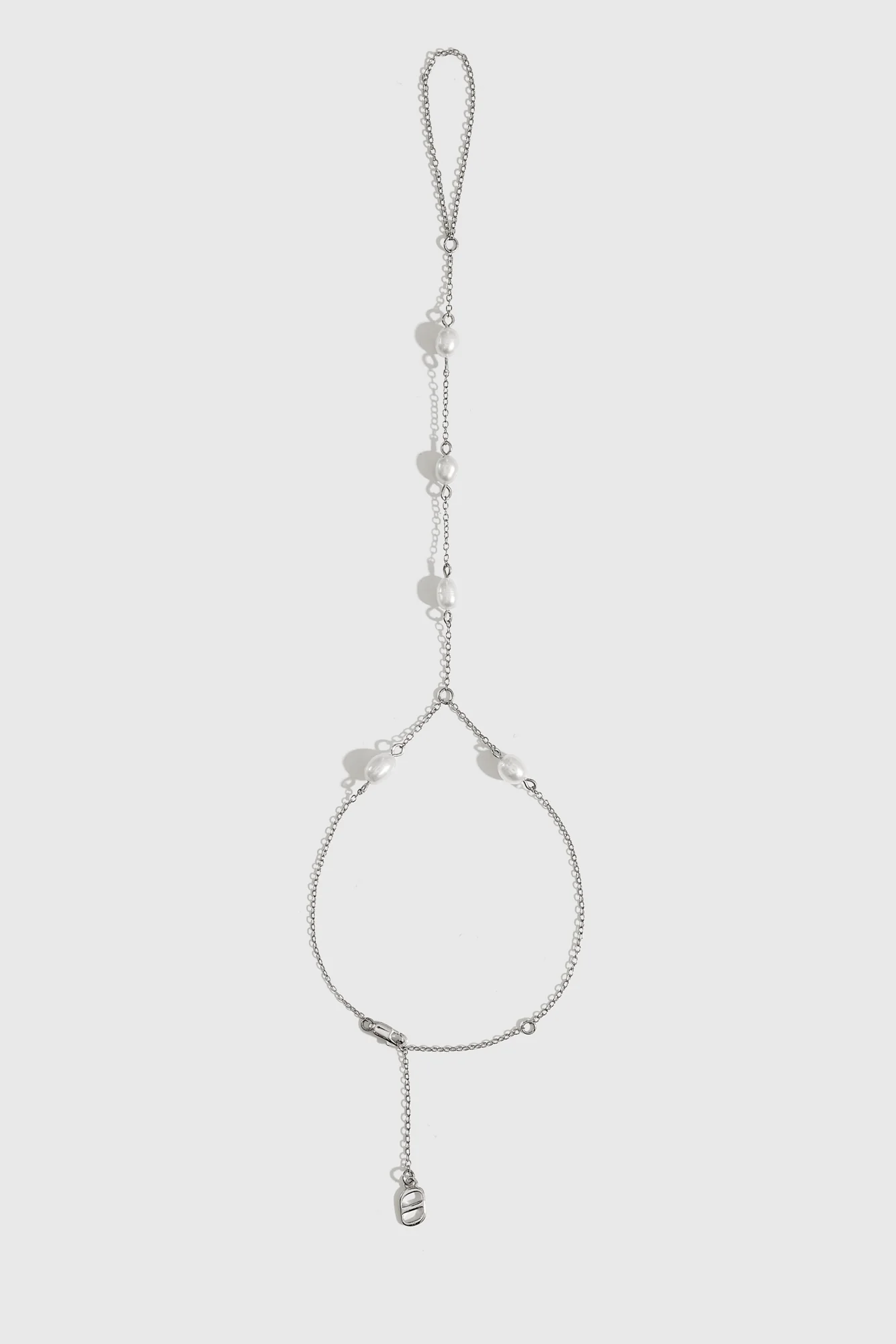 Dainty Freshwater Pearl Hand Chain - Image 3