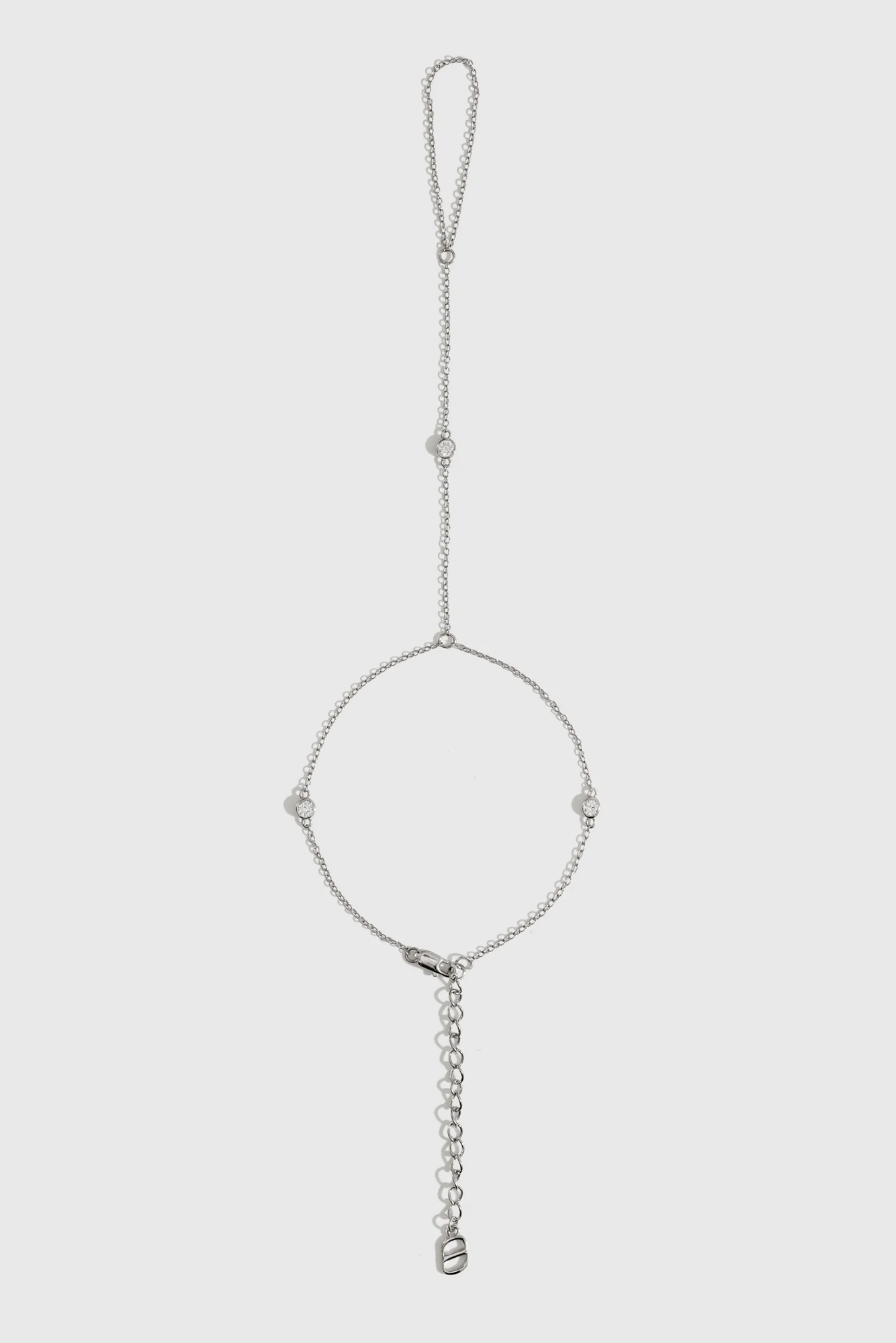 Dainty Round-Cut Hand Chain - Image 3