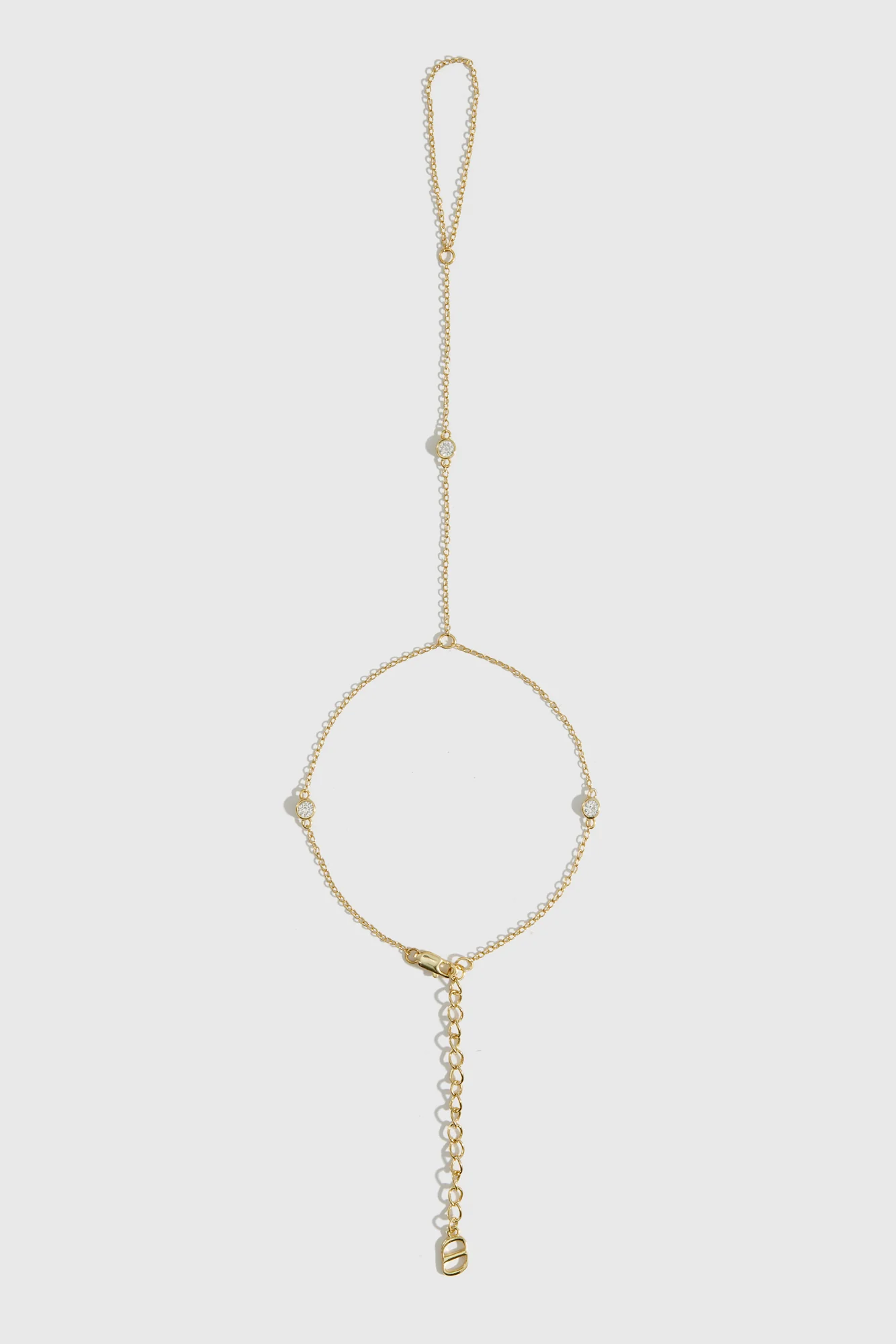 Dainty Round-Cut Hand Chain - Image 3