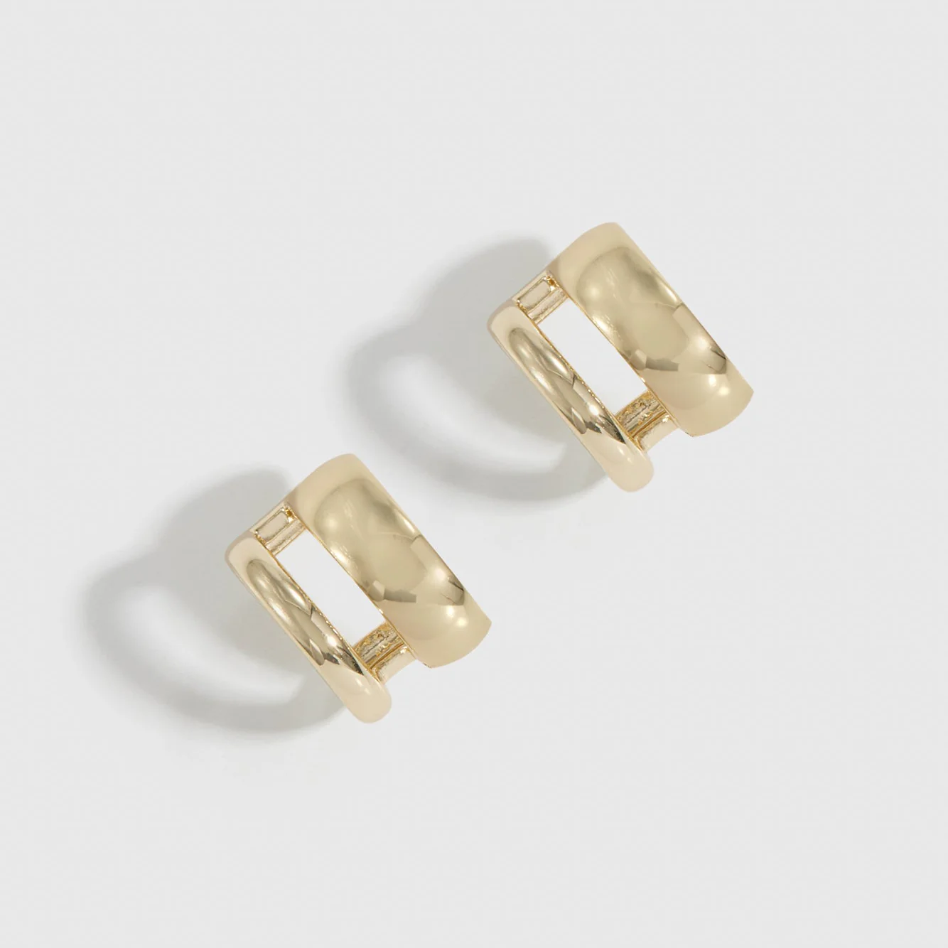 Double Bare Hoop Earrings
