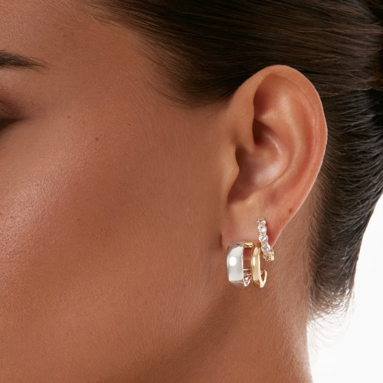 Inside-Out Pavé Huggies - Image 5