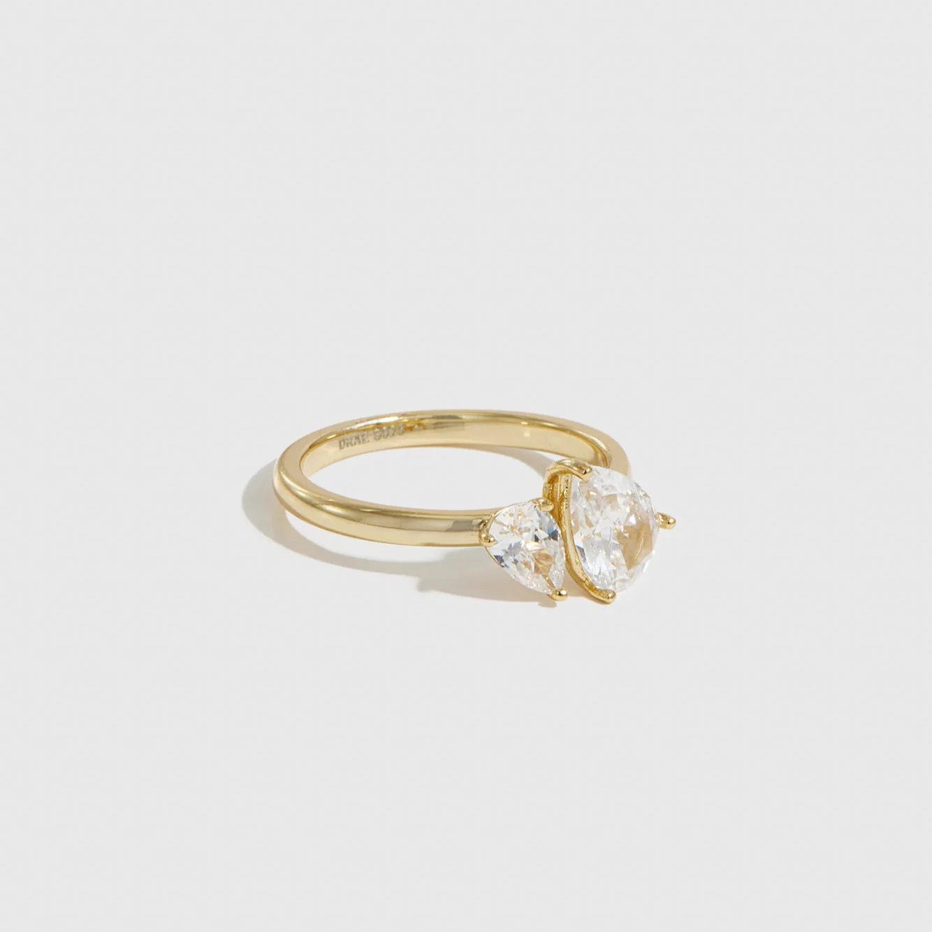 Double Teardrop-Cut CZ Ring - Image 3