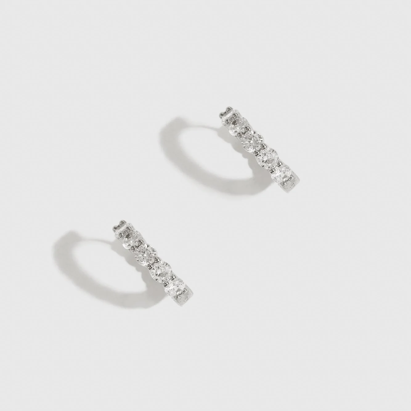 Inside-Out Pavé Huggies