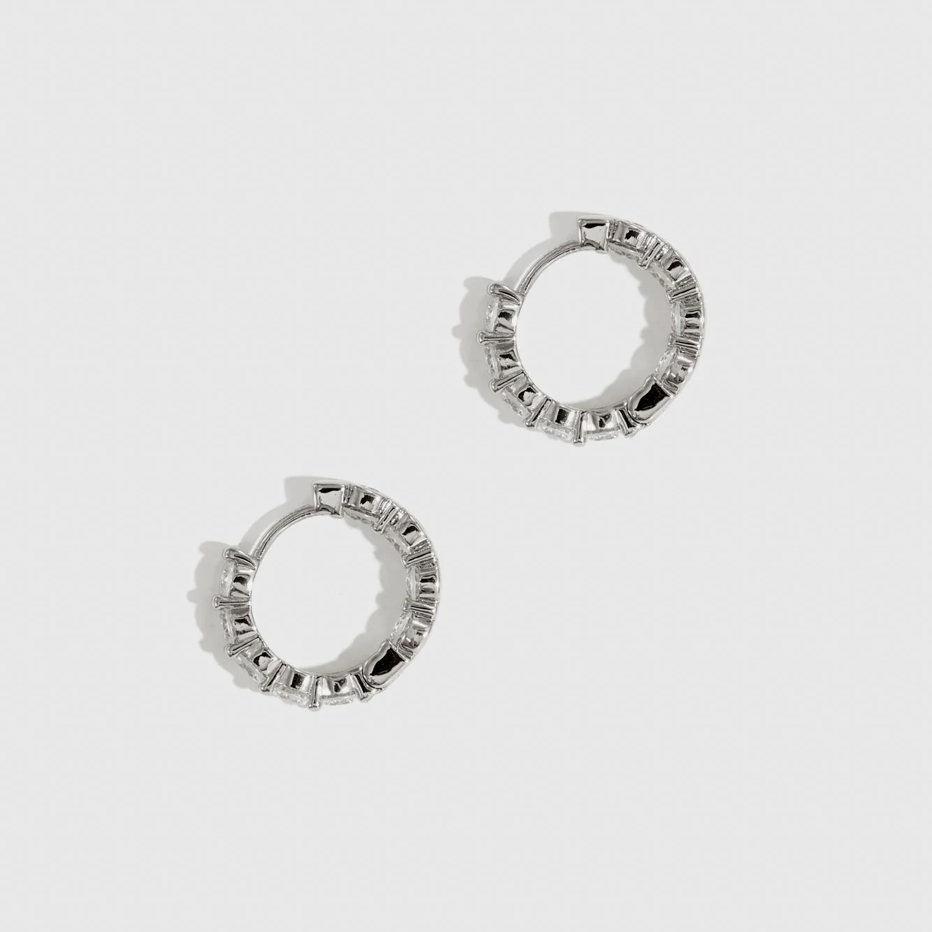 Inside-Out Pavé Huggies - Image 4