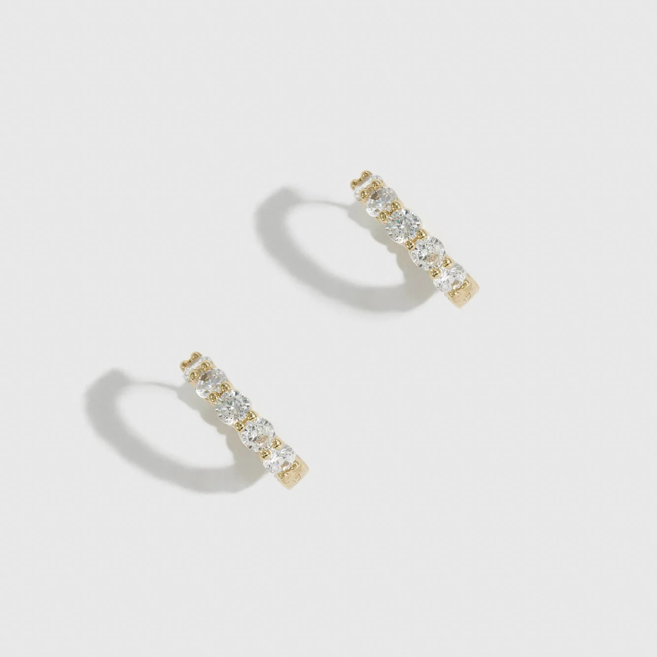 Inside-Out Pavé Huggies
