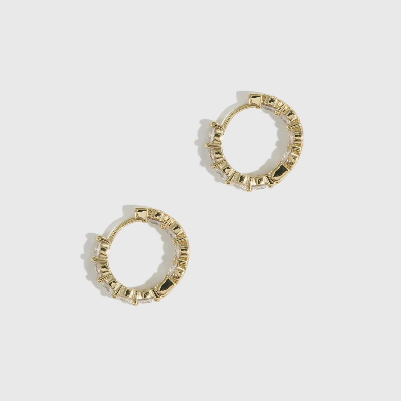 Inside-Out Pavé Huggies - Image 3