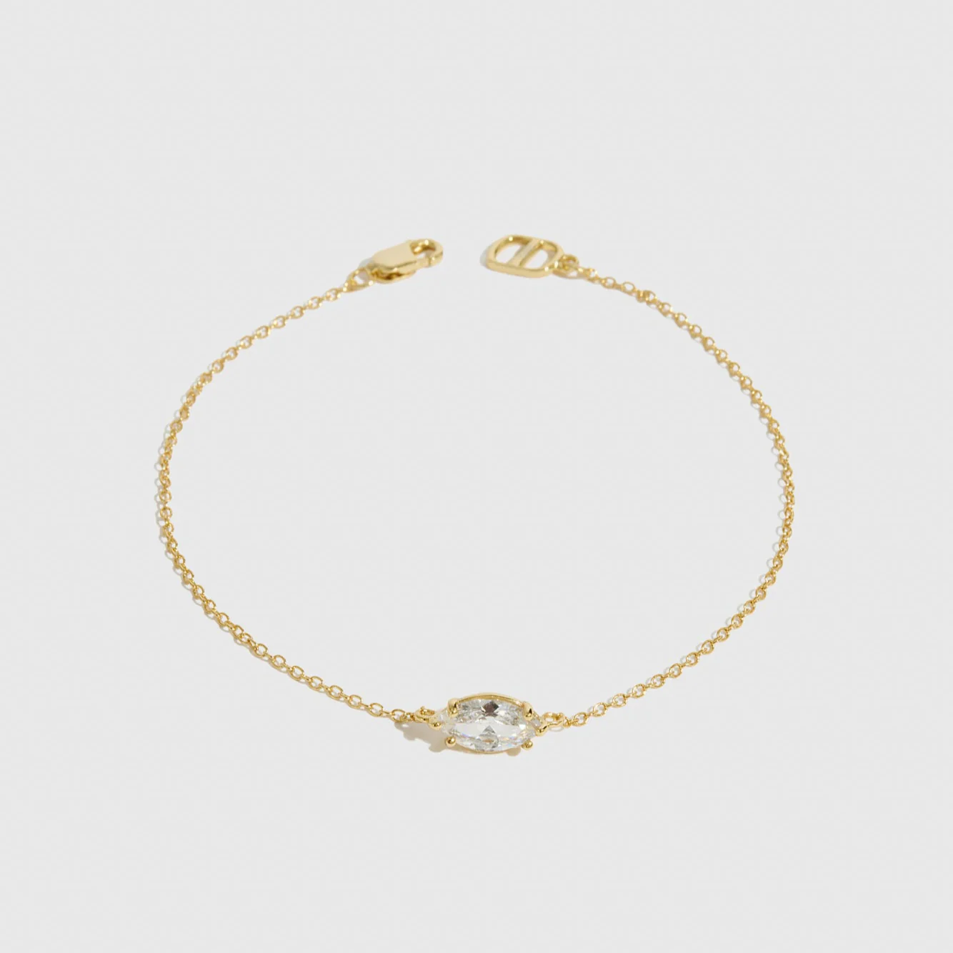 Marquise-Cut Solitaire Bracelet