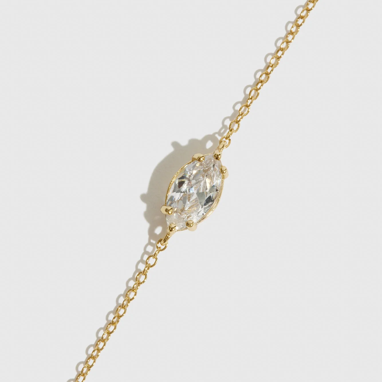 Marquise-Cut Solitaire Bracelet - Image 3