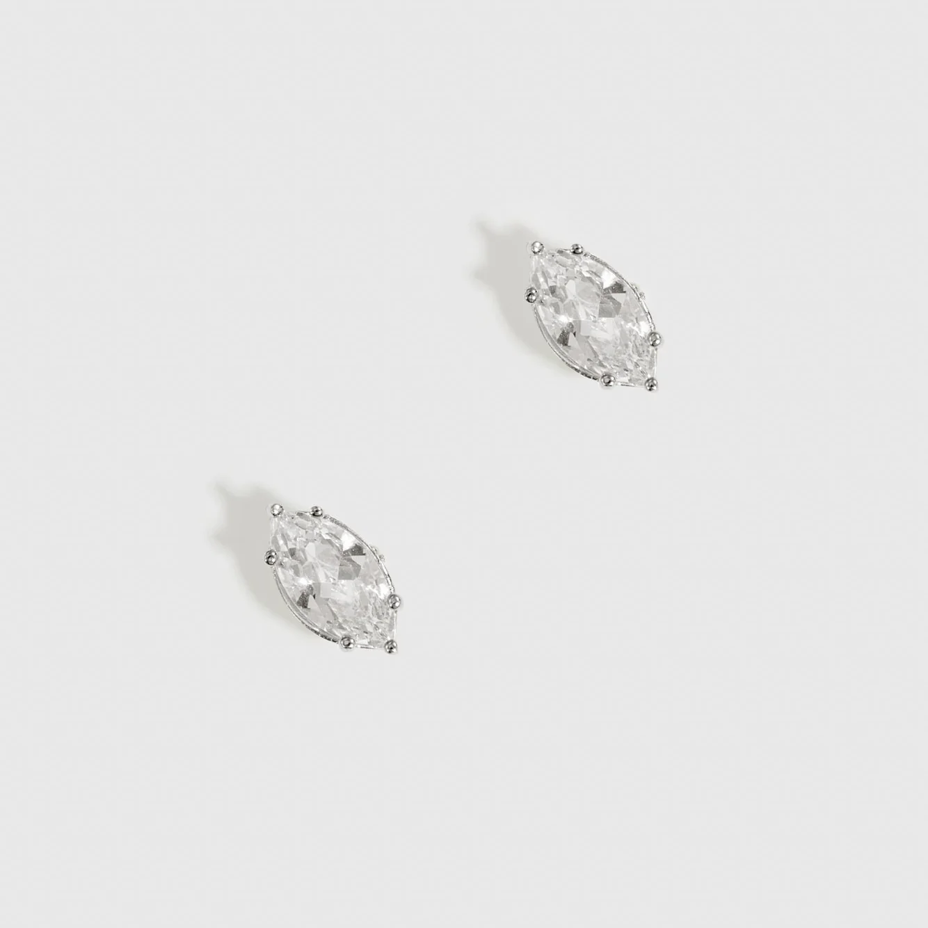Marquise-Cut Solitaire Stud Earrings