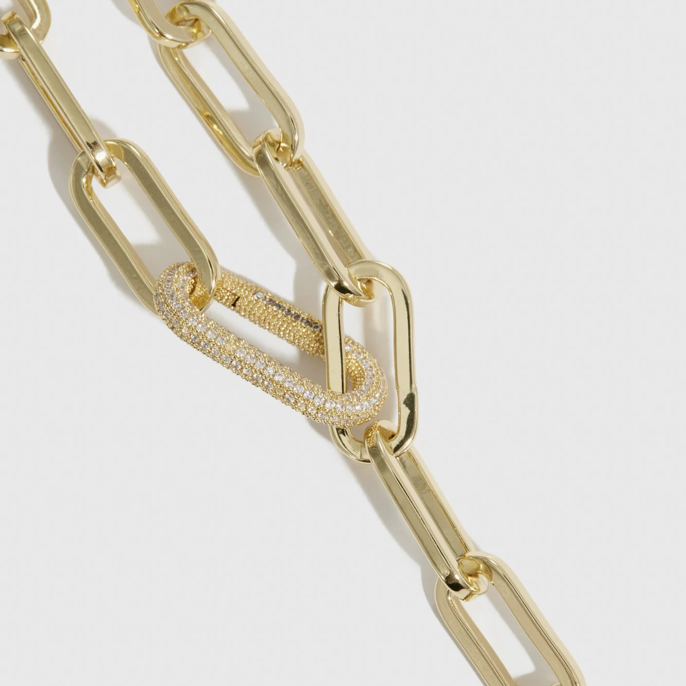 Maximalist Paper Clips Lariat Necklace - Image 3