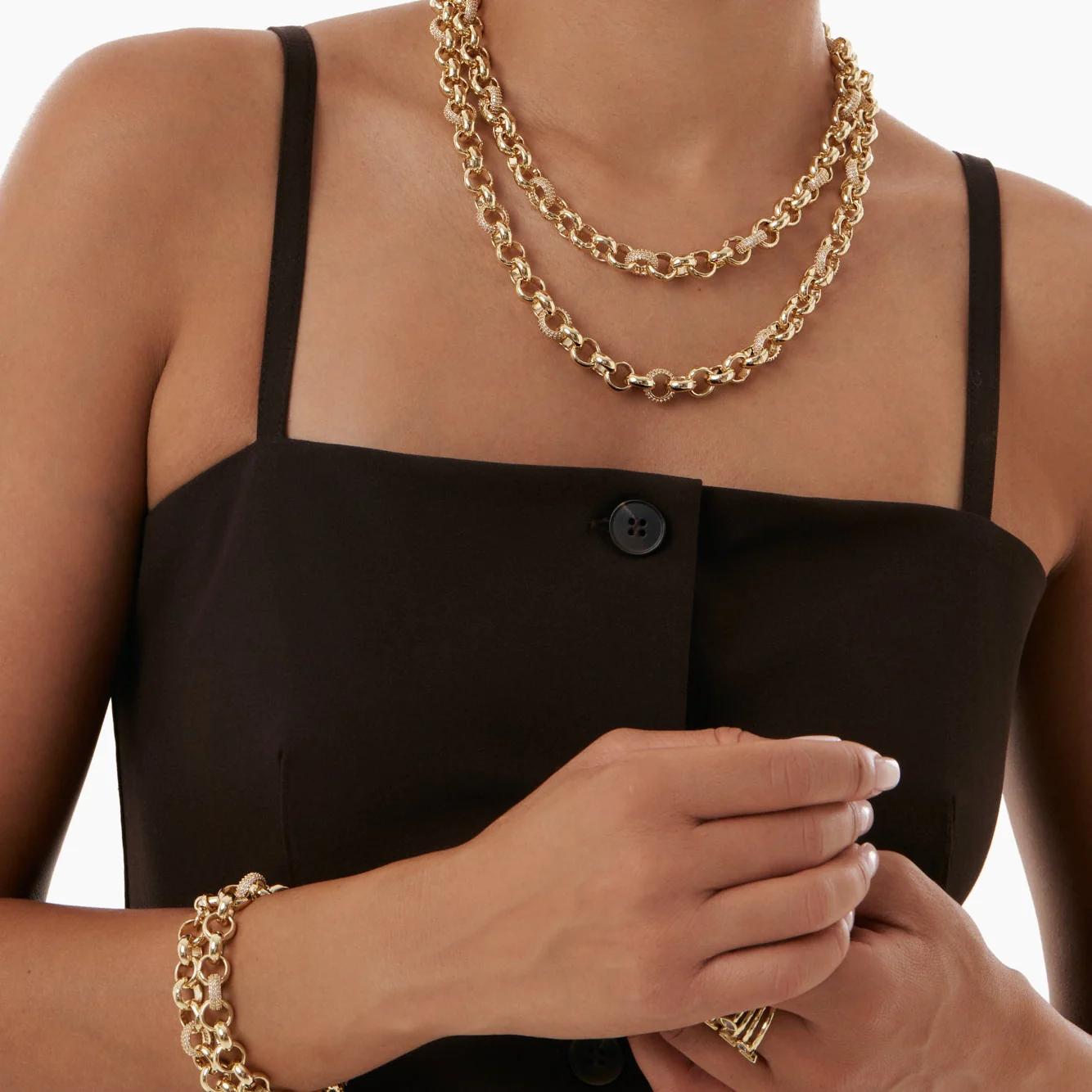 Maximalist Rolo Pavé Bracelet - Image 3