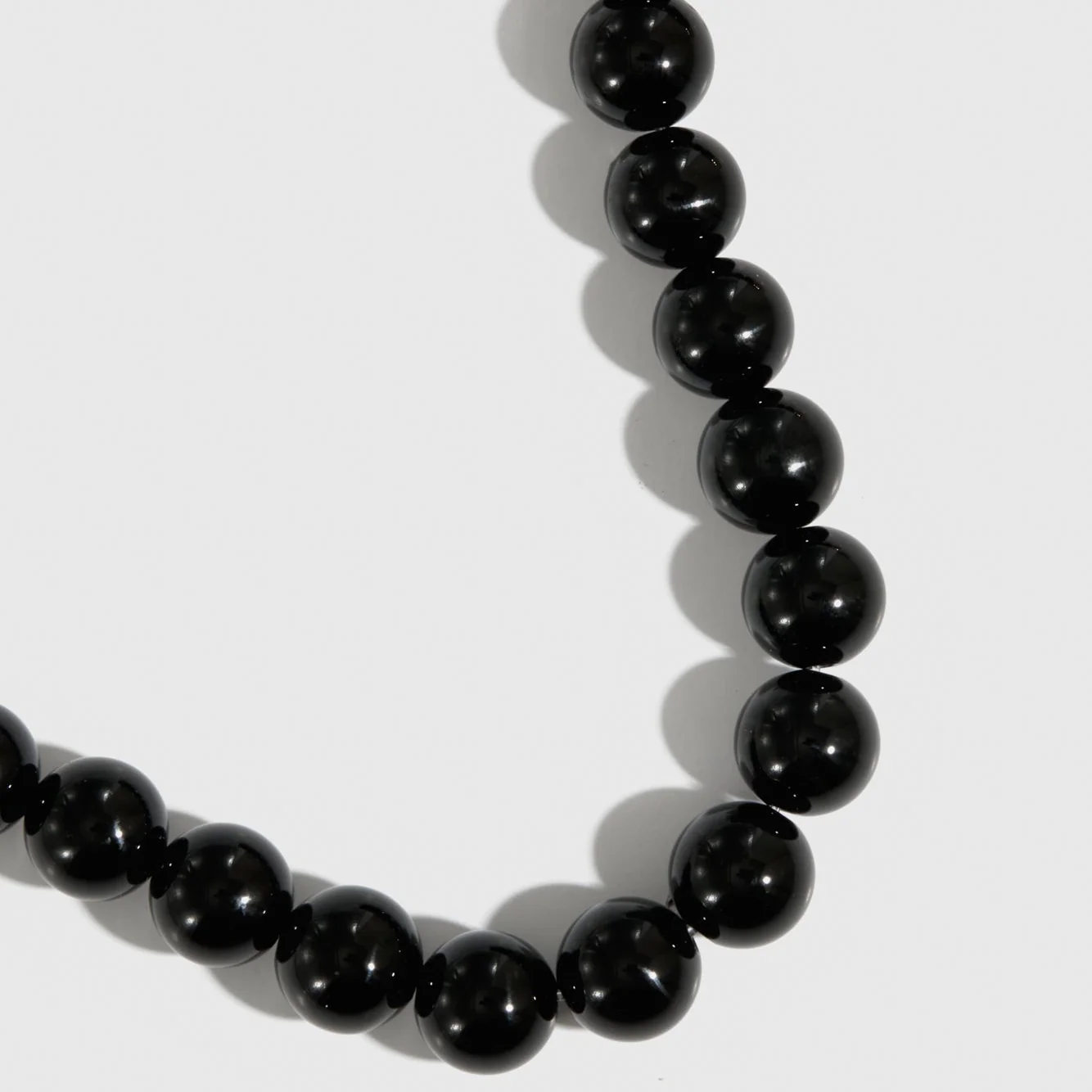 Men Black Agate Gemstone Beads Bracelet - Image 3