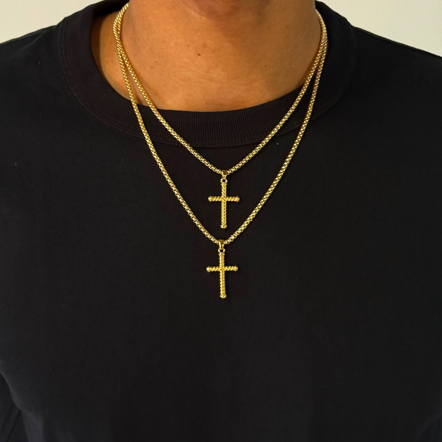 Men Cross Pendant Necklace - Image 3