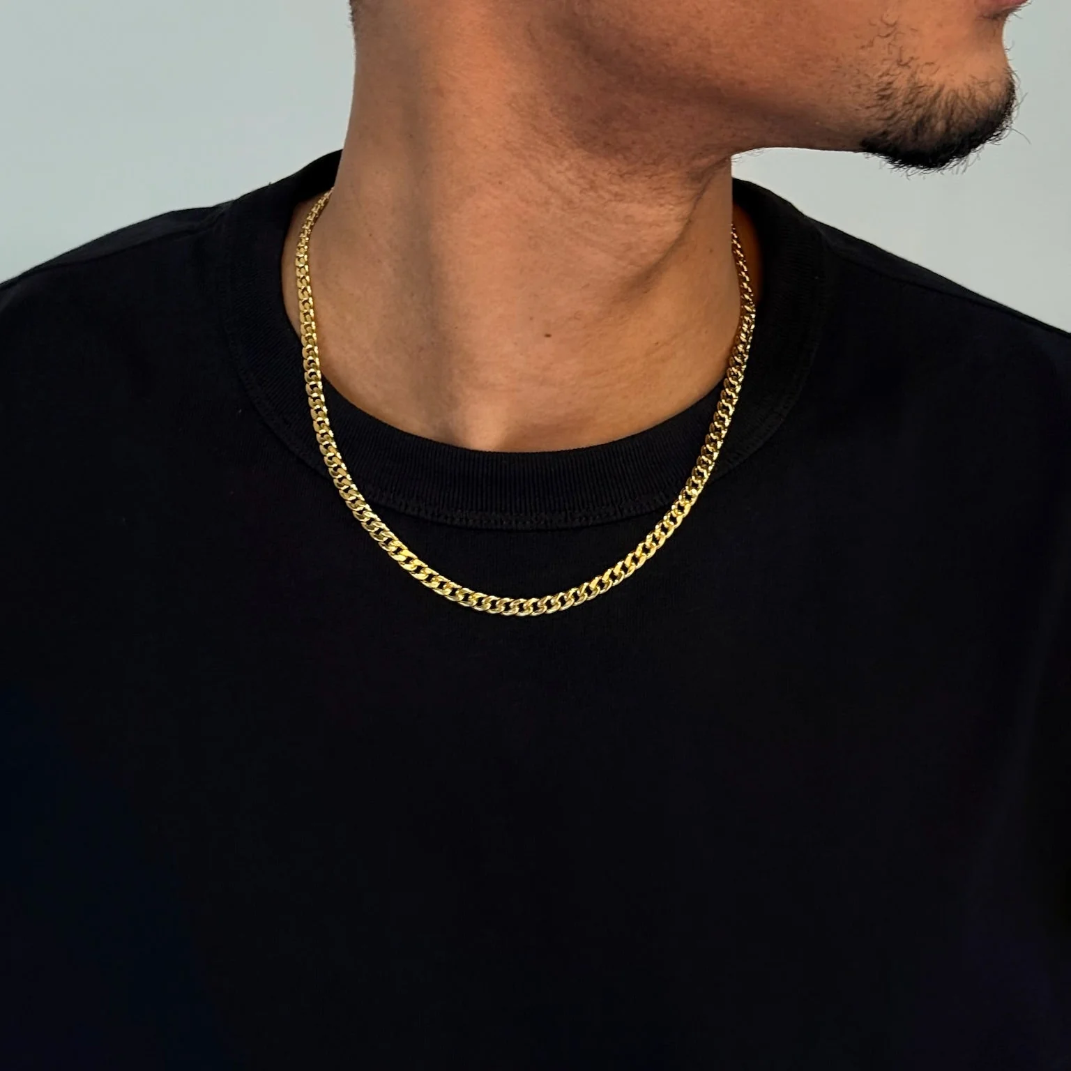 Men Curb Chain Necklace - Image 2