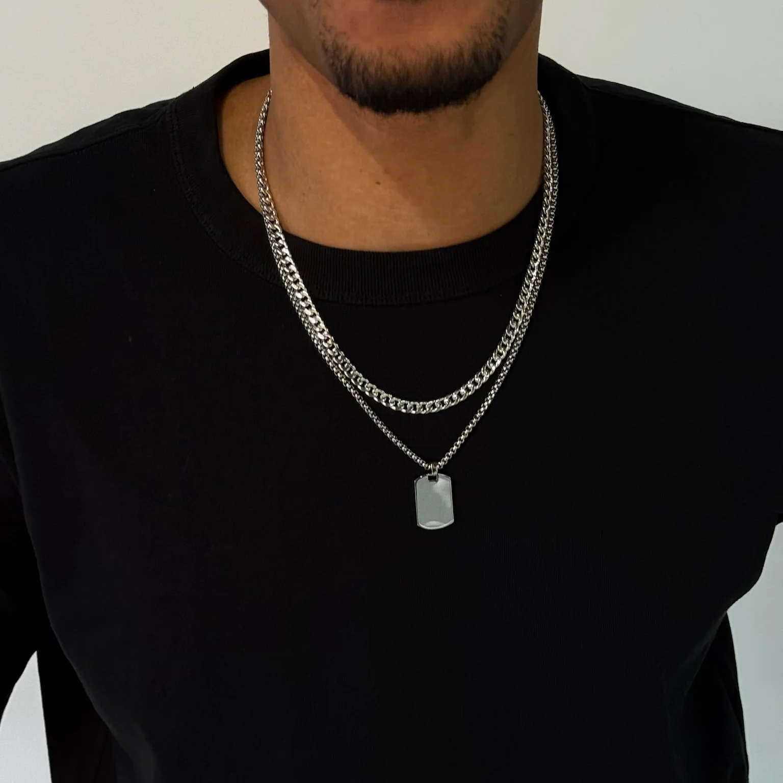 Men Curb Chain Necklace - Image 4