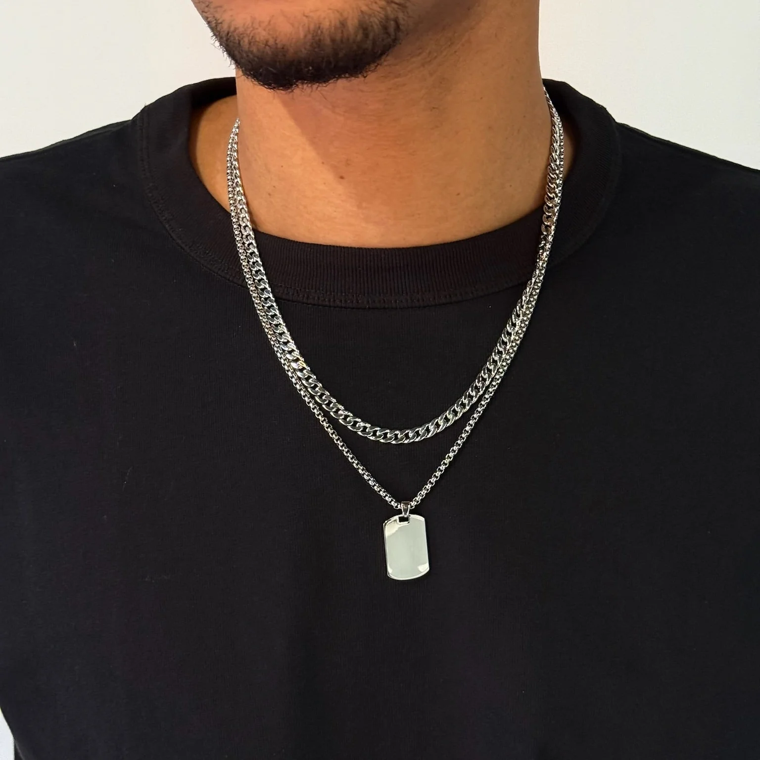 Men Curb Chain Necklace - Image 5