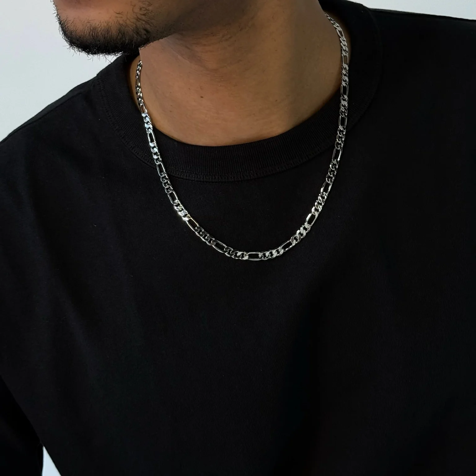 Men Figaro Chain Necklace - Image 5