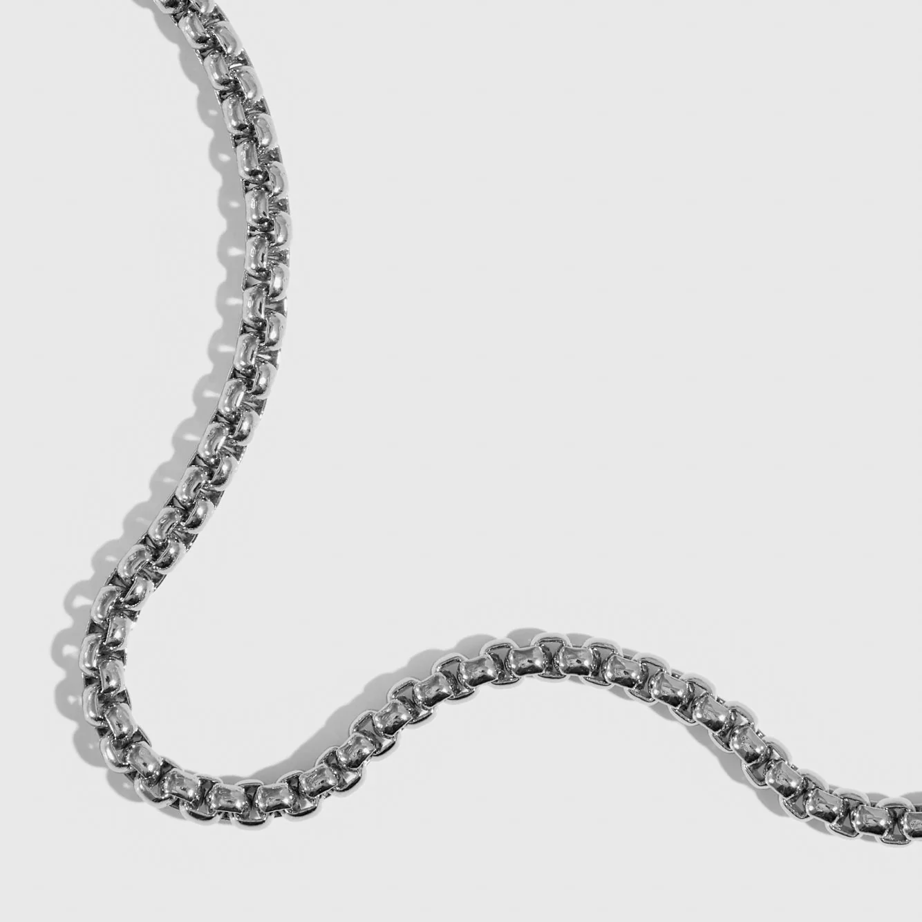 Men Round Box Chain Bracelet - Image 3