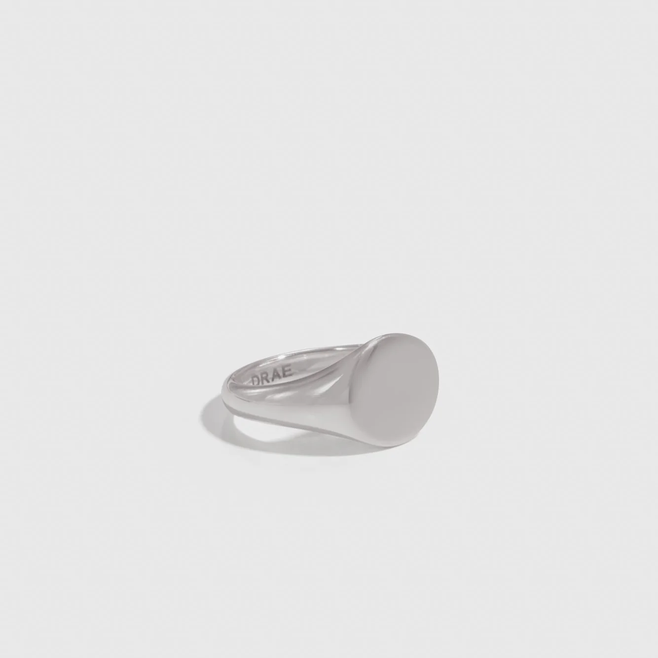 Men Round Signet Ring - Image 3