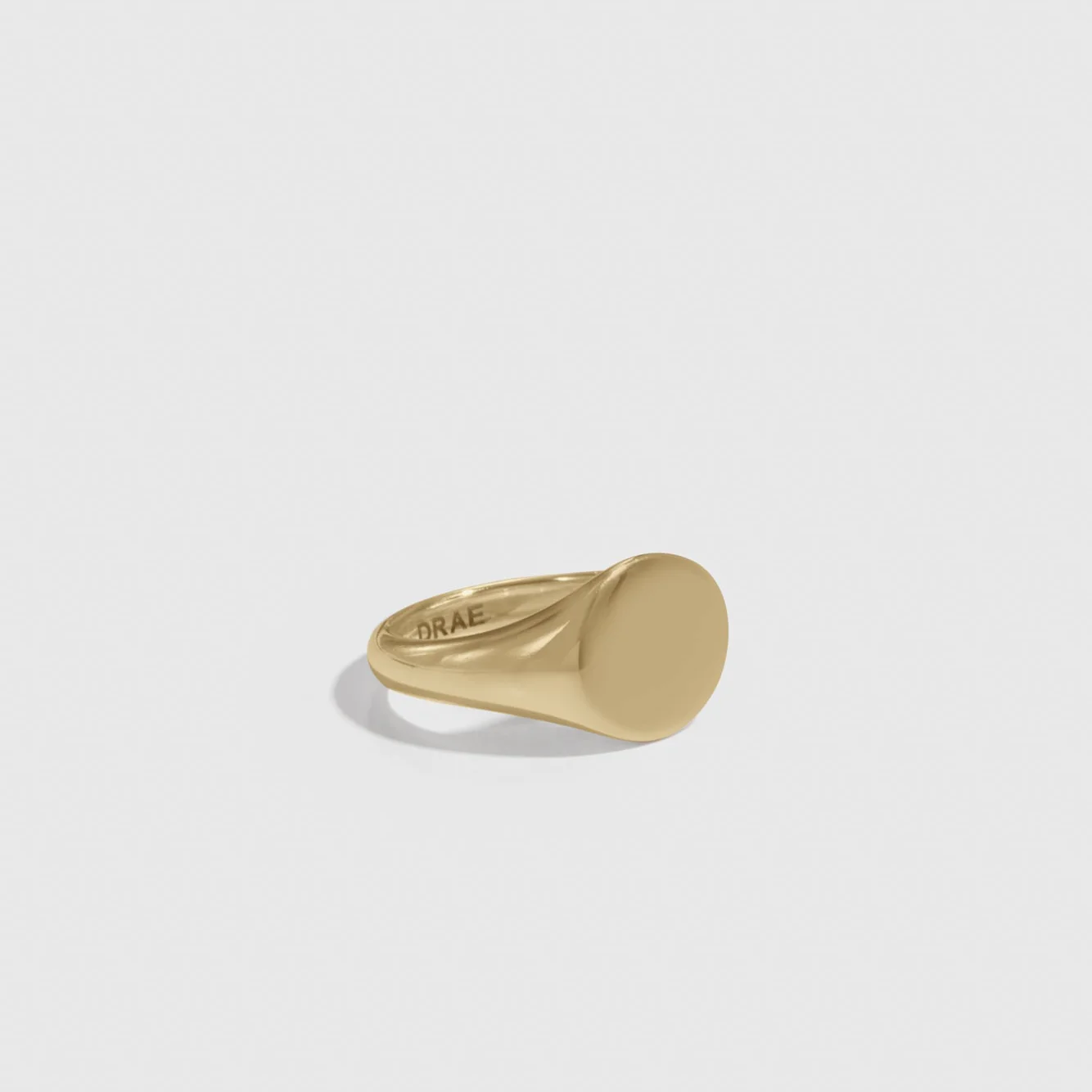 Men Round Signet Ring - Image 3