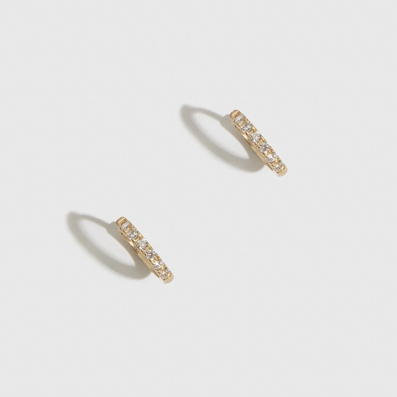 Mini Pavé Huggie Hoops - Image 3
