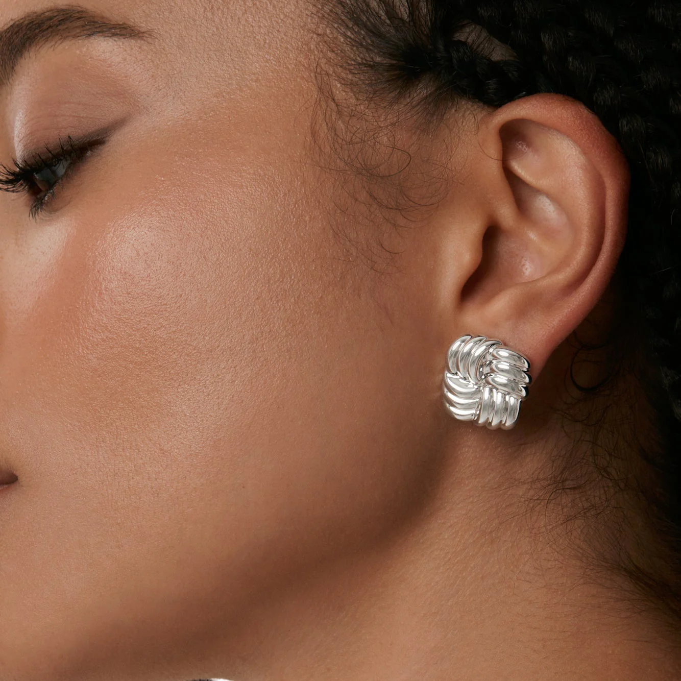 Mini Retro Stud Earrings - Image 2