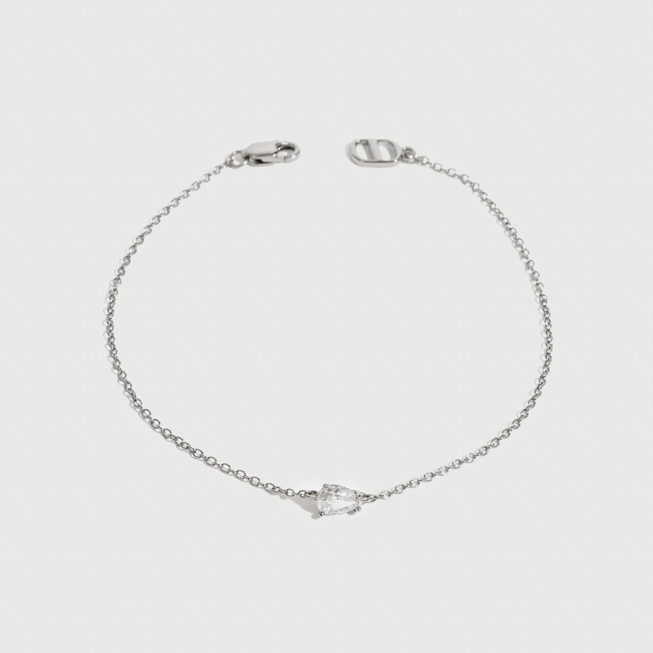 Mini Teardrop-Cut Solitaire Bracelet
