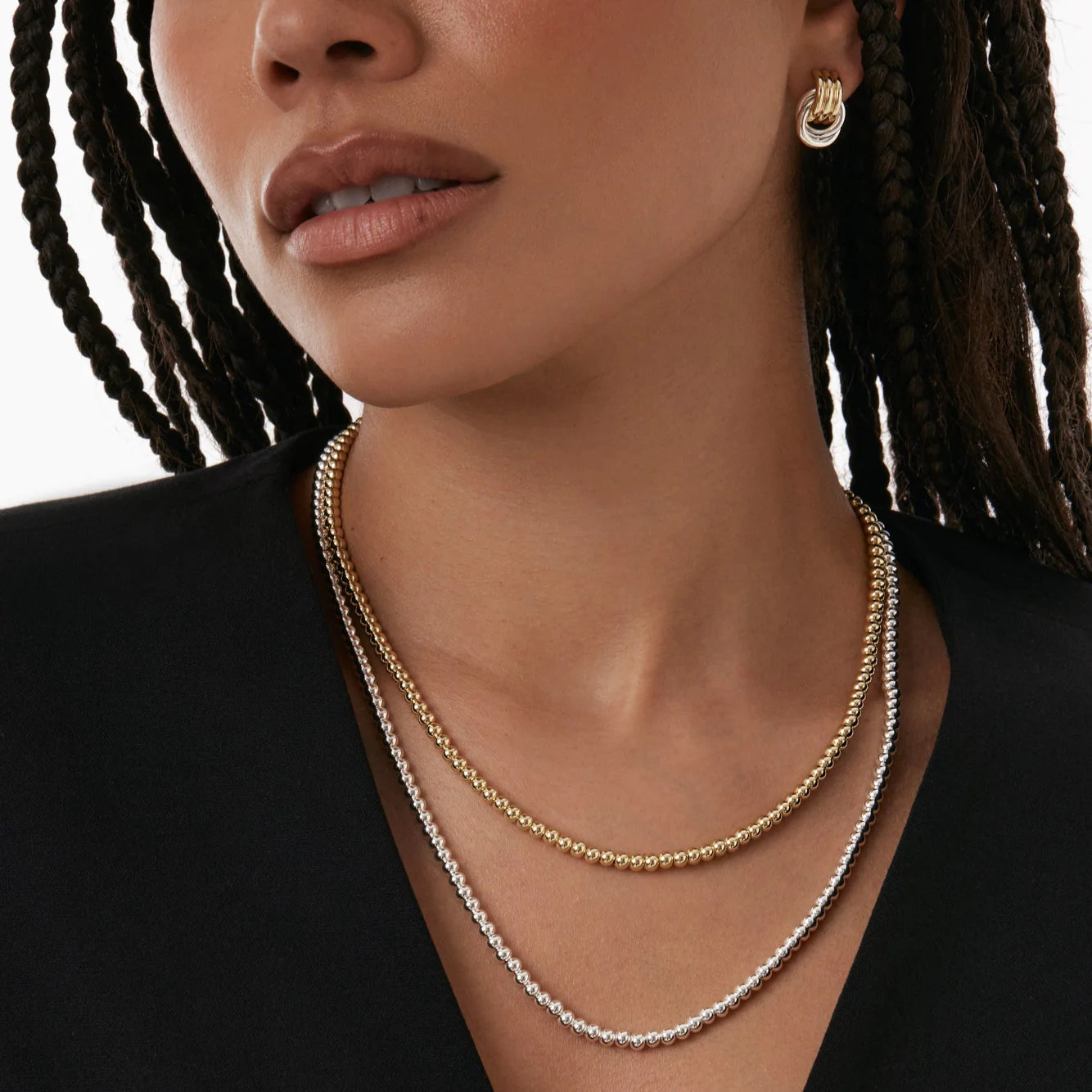 Mini Twist Stud Earrings - Image 3