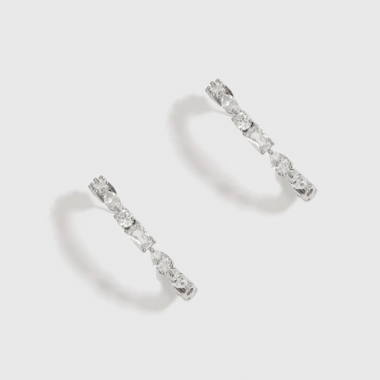 Multi-Cut Hoop Earrings