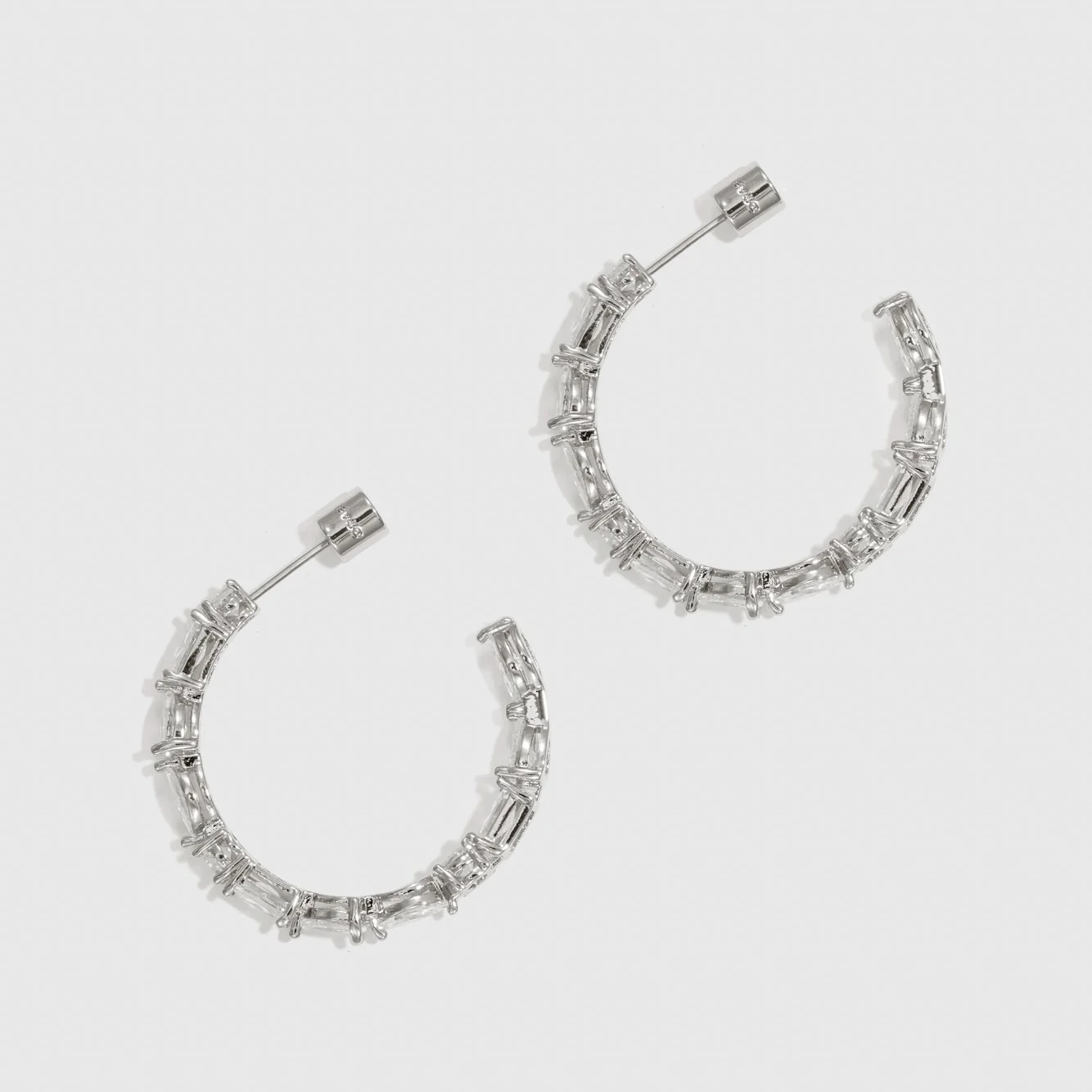 Multi-Cut Hoop Earrings - Image 3