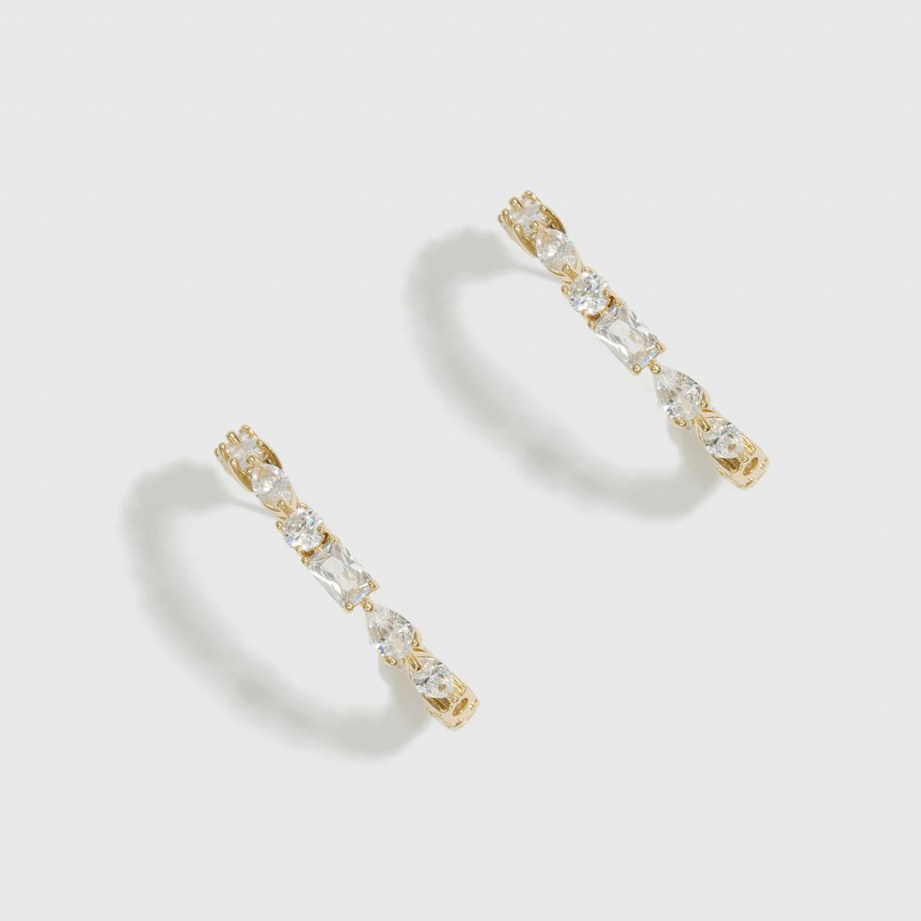 Multi-Cut Hoop Earrings