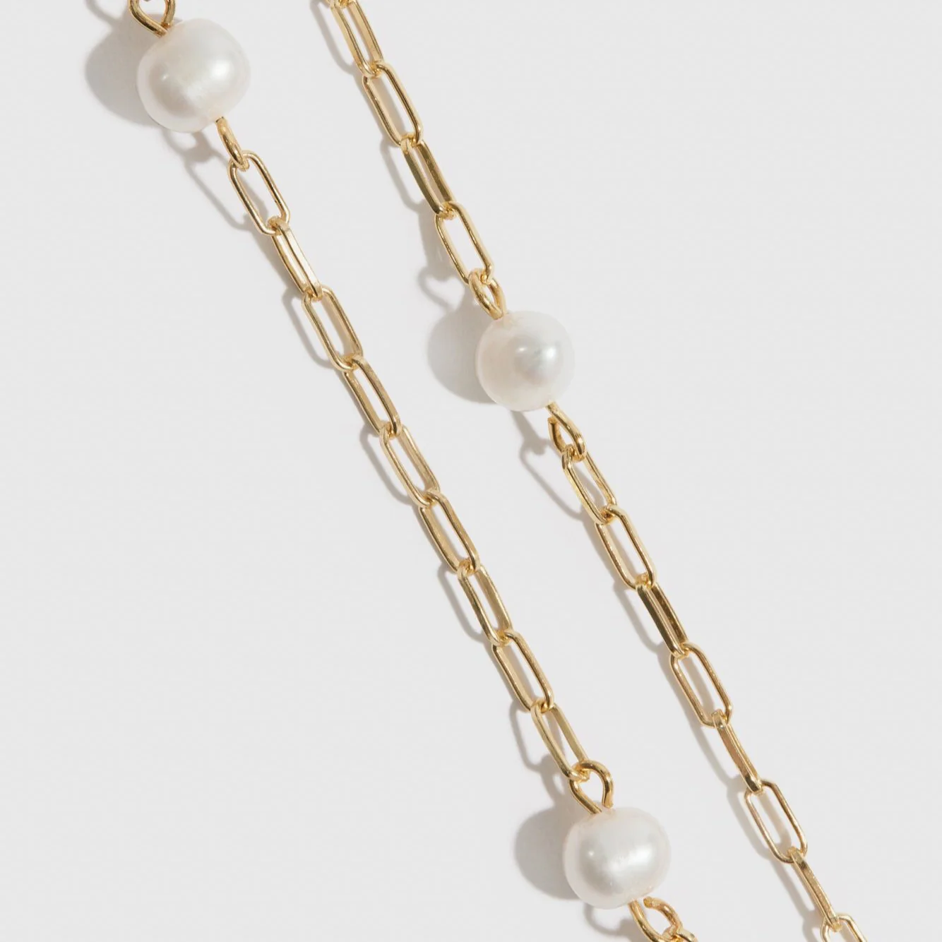 Multi Paperclips & Pearls Necklace - Image 5