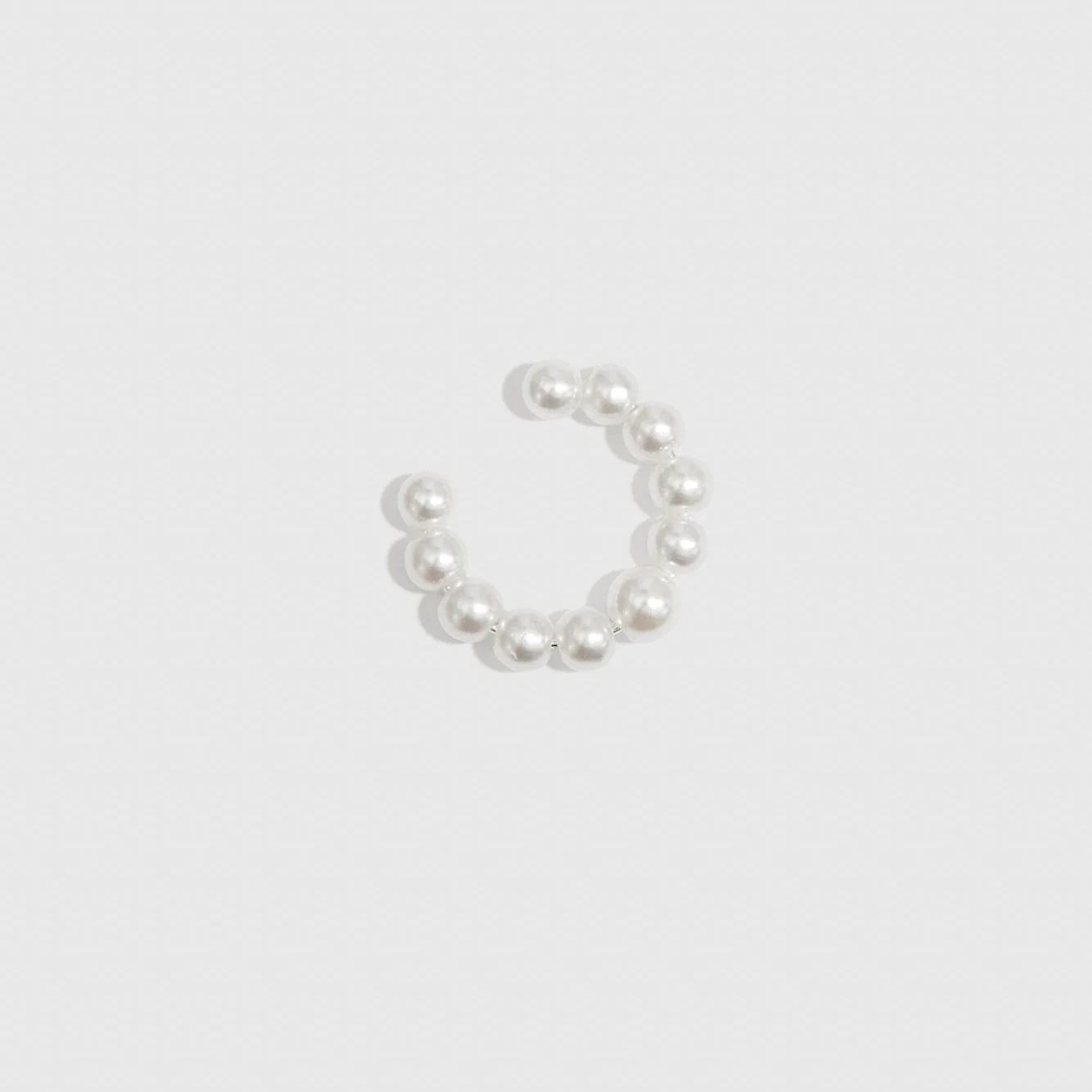 Multi Pearls Ear Cuff & Earrings Duo - Image 4