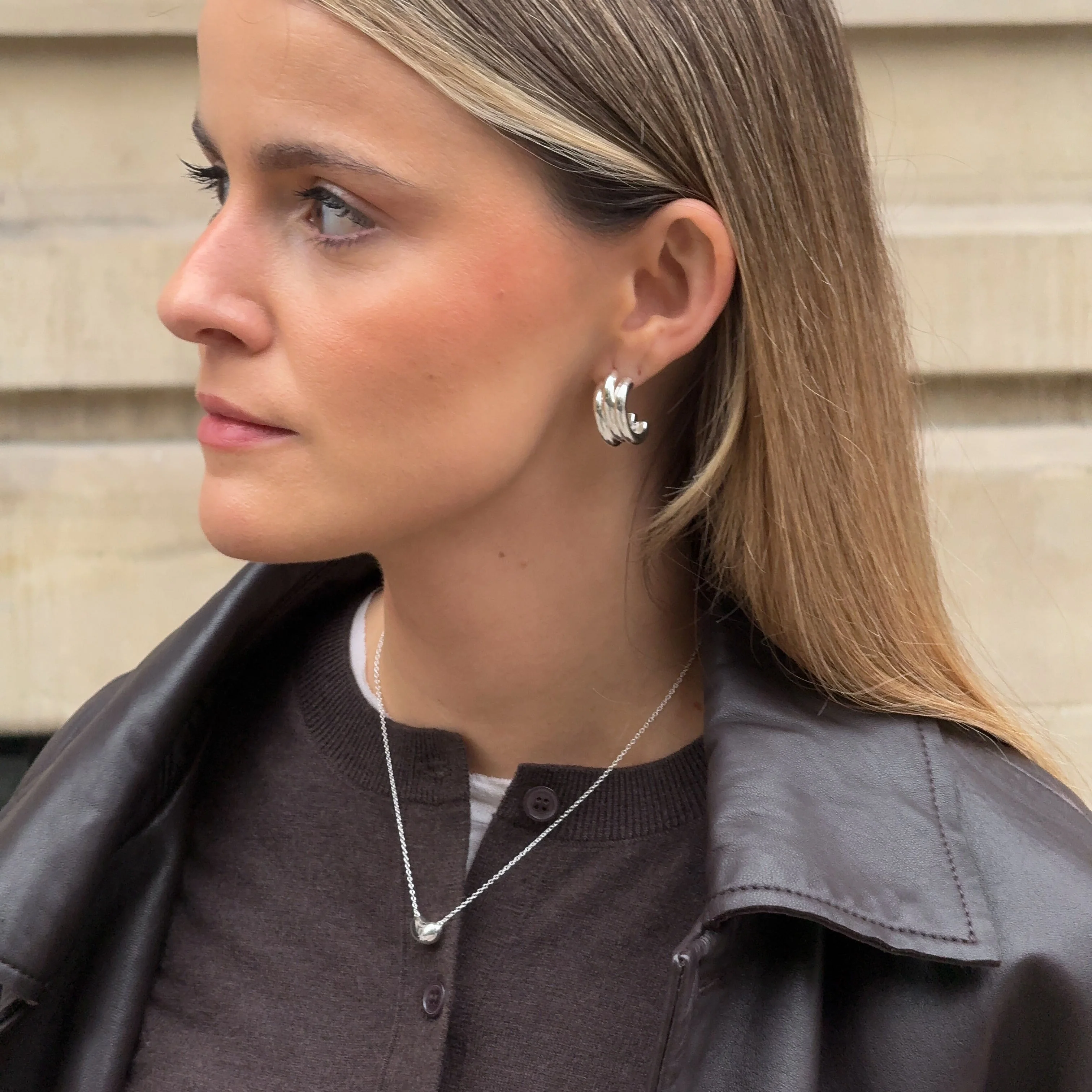 Triple Stud Earrings - Image 4