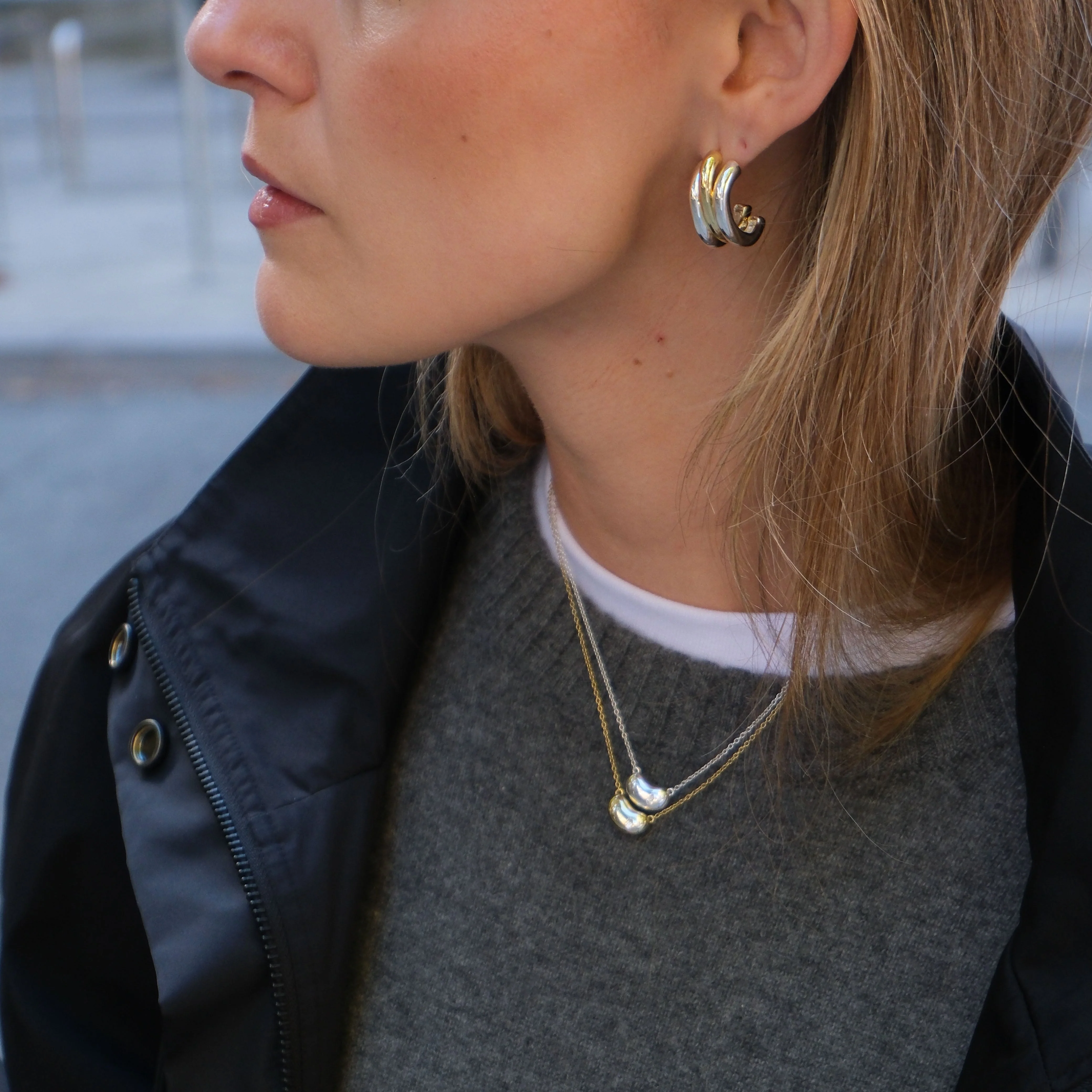Triple Stud Earrings - Image 3