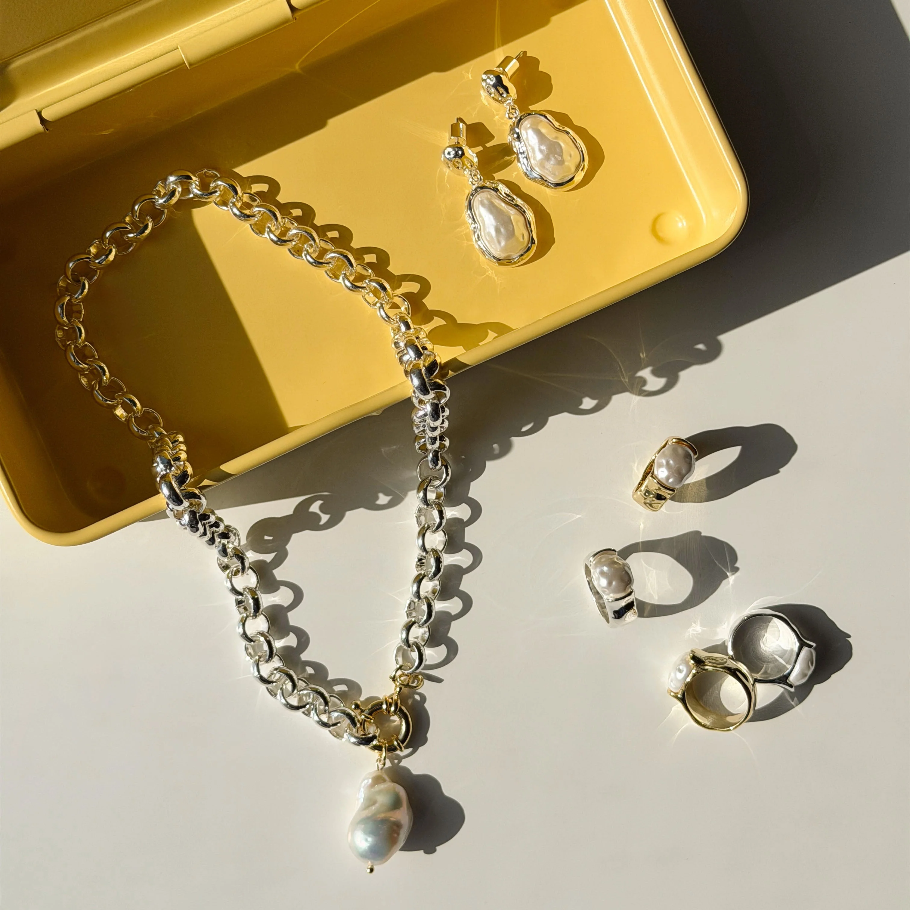 Pearl Pendant Earrings - Image 8