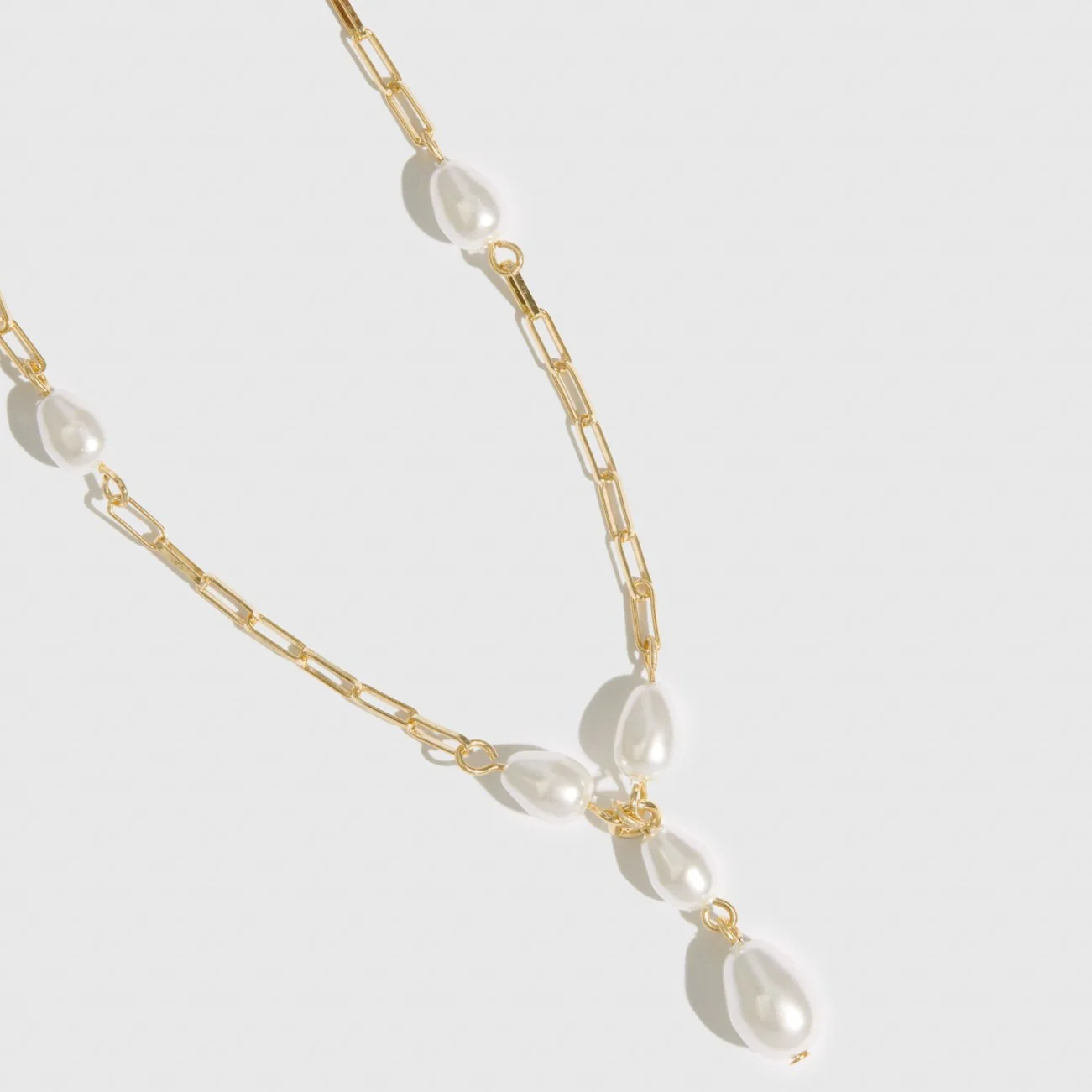 Paperclips & Pearls Necklace - Image 5